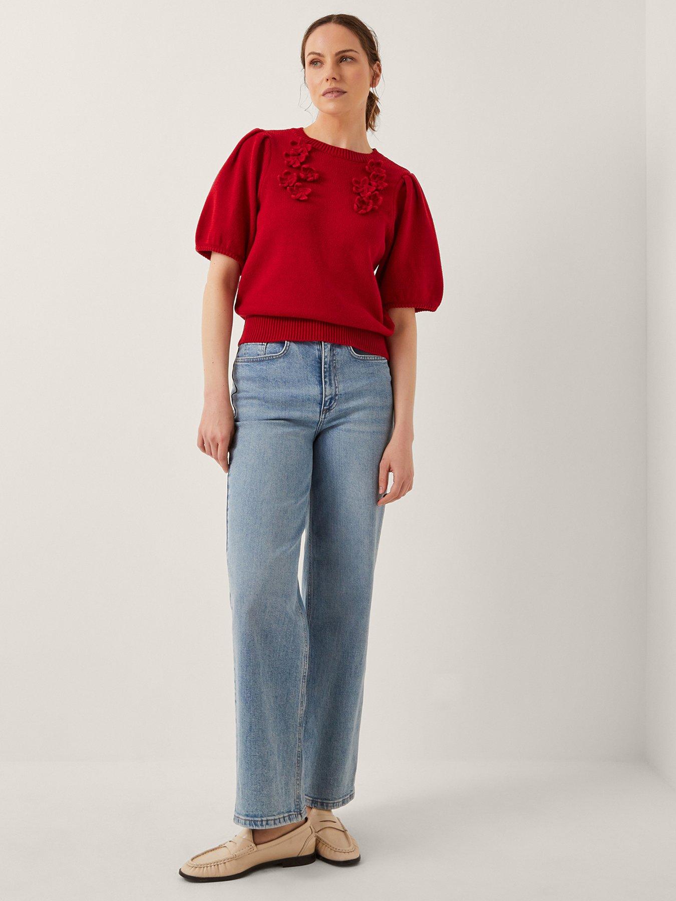 undefined Fee Floral Jumper - Red