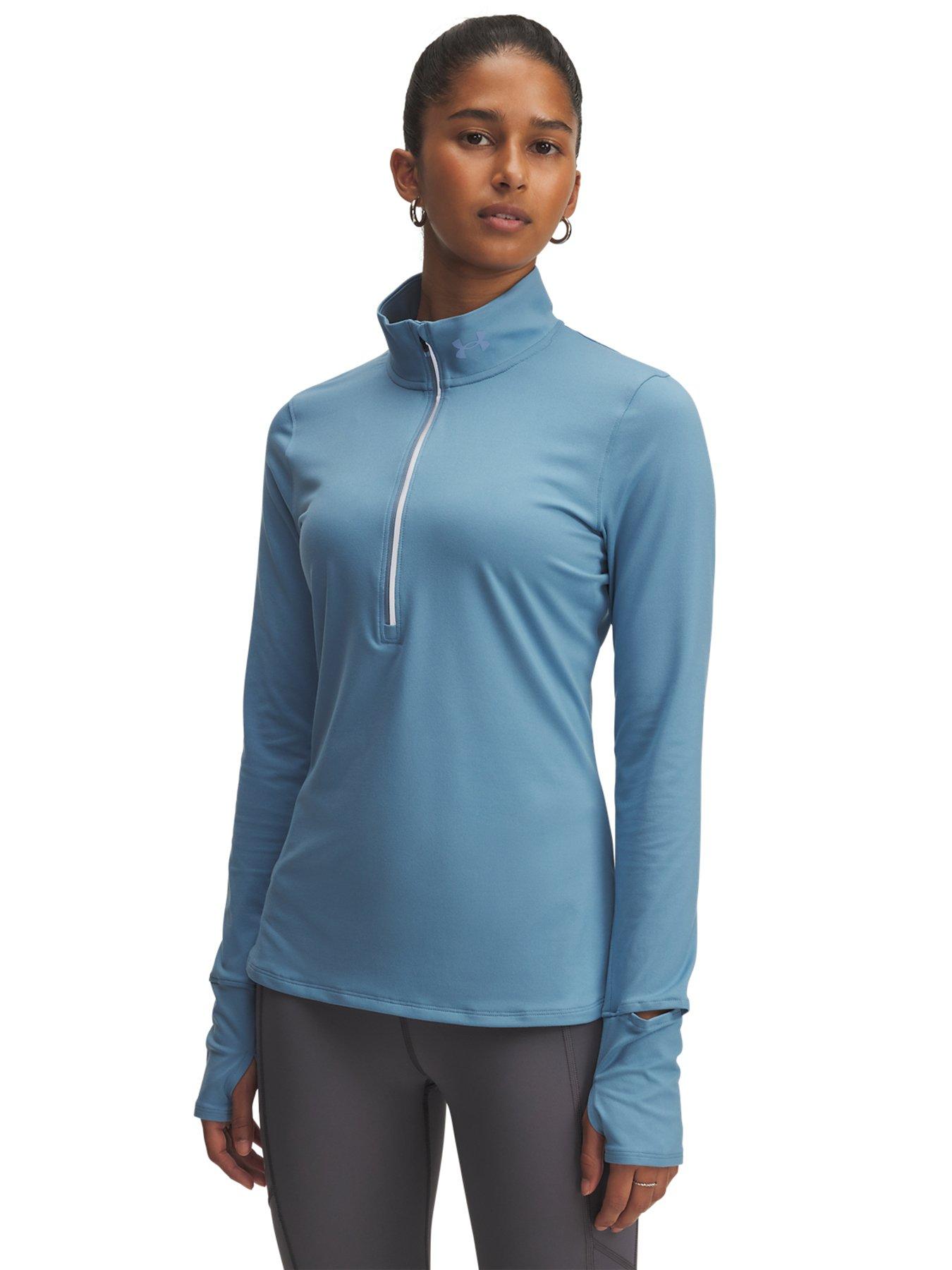 undefined Womens Running Launch Pro 1/2 Zip Top - Blue