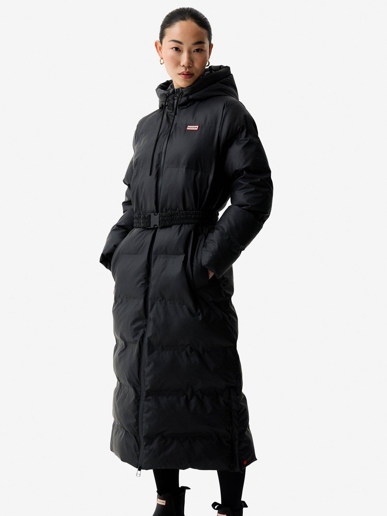 Hunter Hutchison Sonic Welded PU Long Padded Jacket - Black