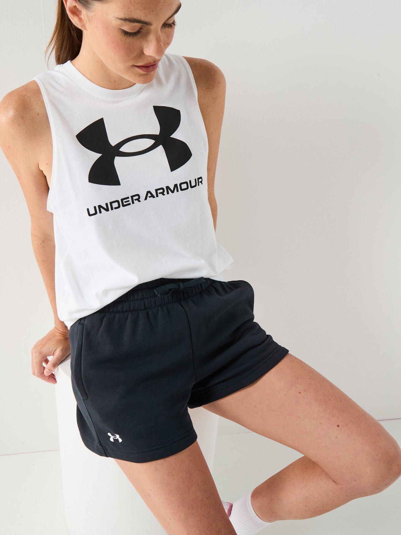 UNDER ARMOUR Womens Training Logo Tank, White, Size Xl, Women