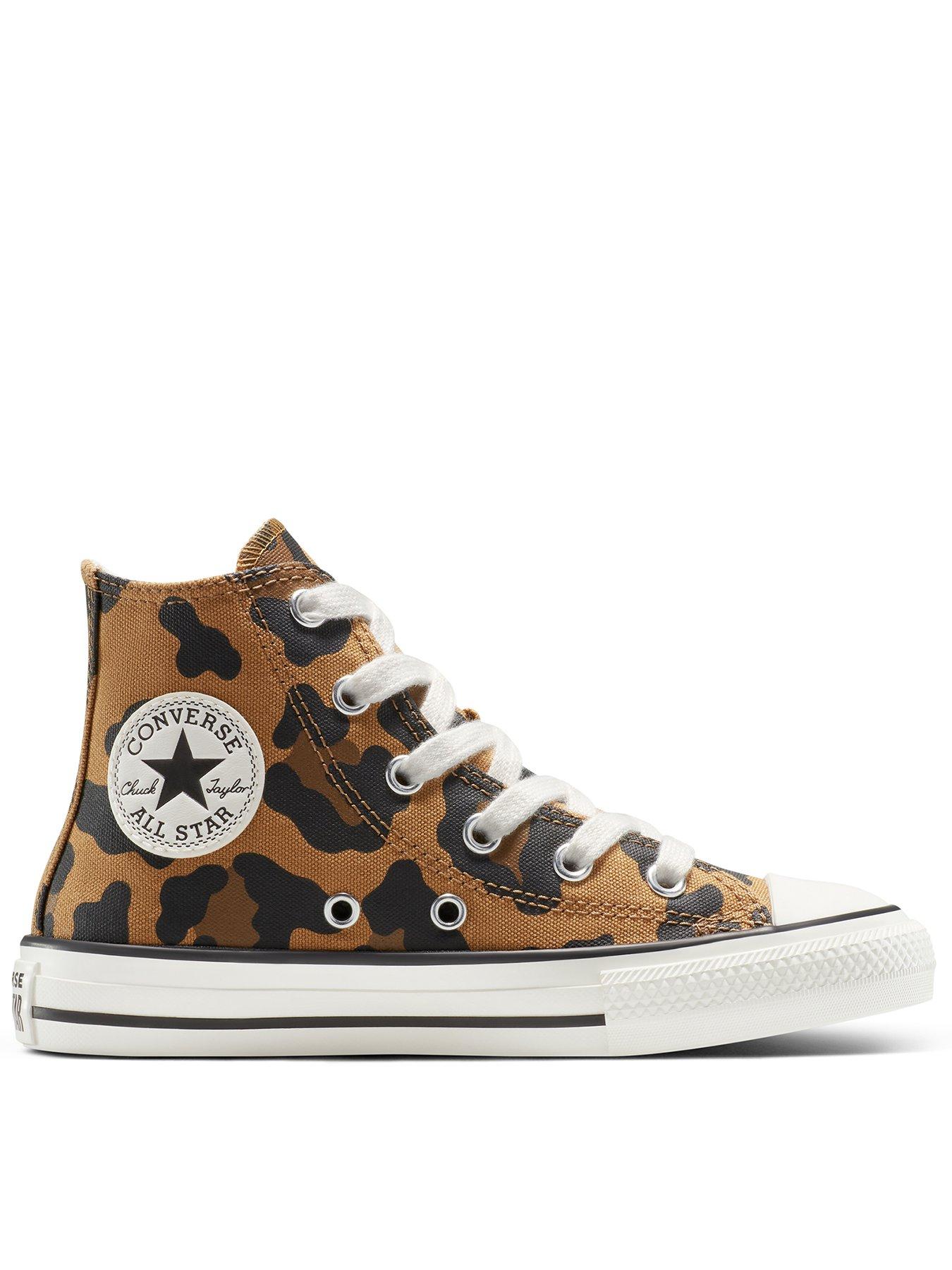 Converse Kids Chuck Taylor All Star Hi Tops Animal Print - Brown