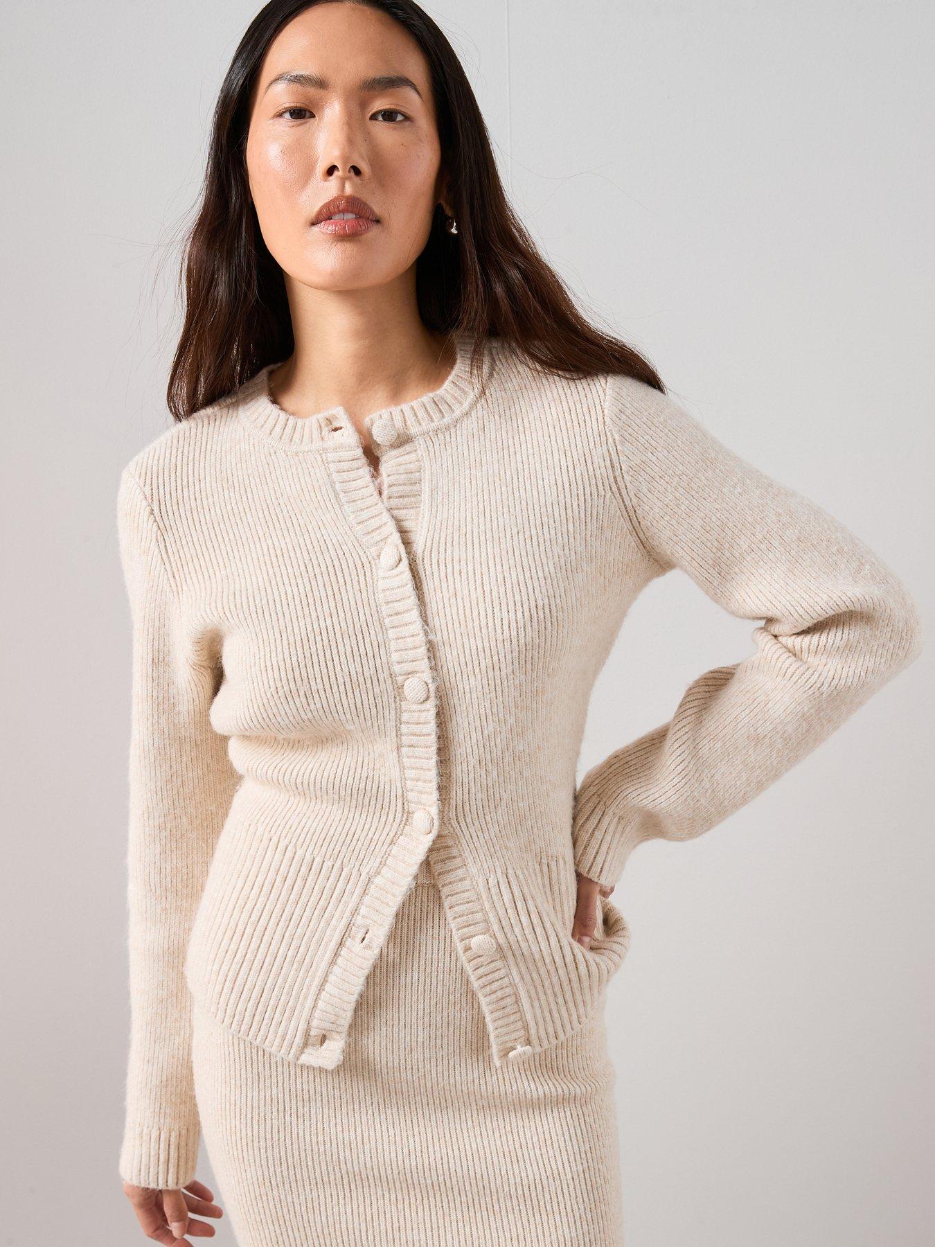 The Very Collection Cinched Waist Cardigan Coord - Natural