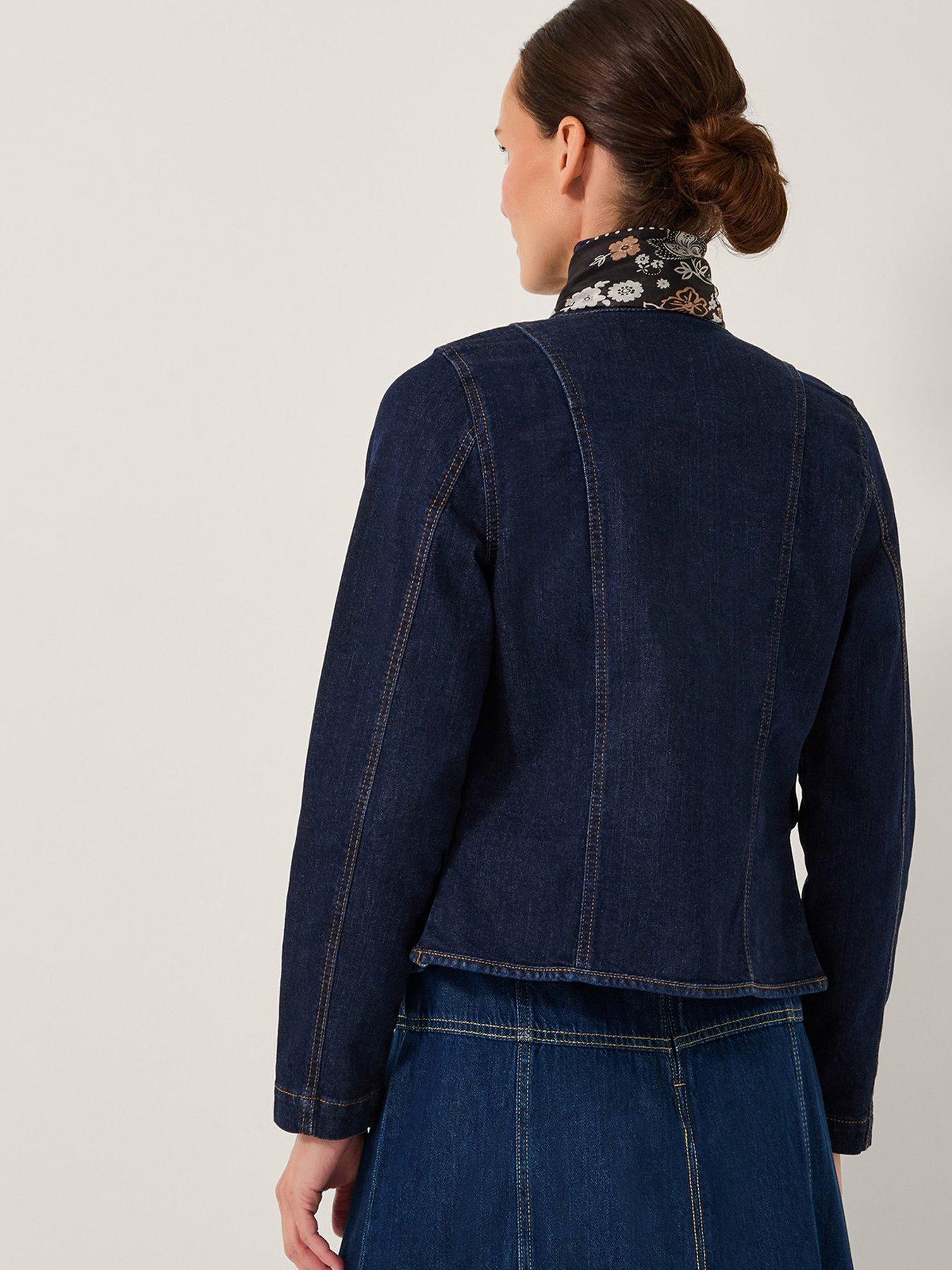 Image 2 of 5 of Monsoon Vivian Denim Jacket - Blue