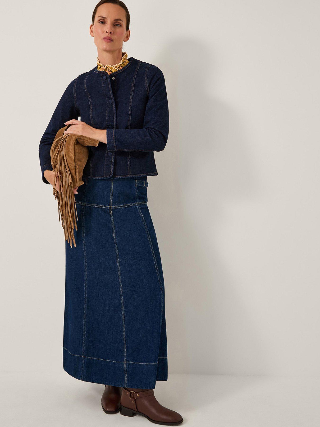 Image 4 of 5 of Monsoon Vivian Denim Jacket - Blue