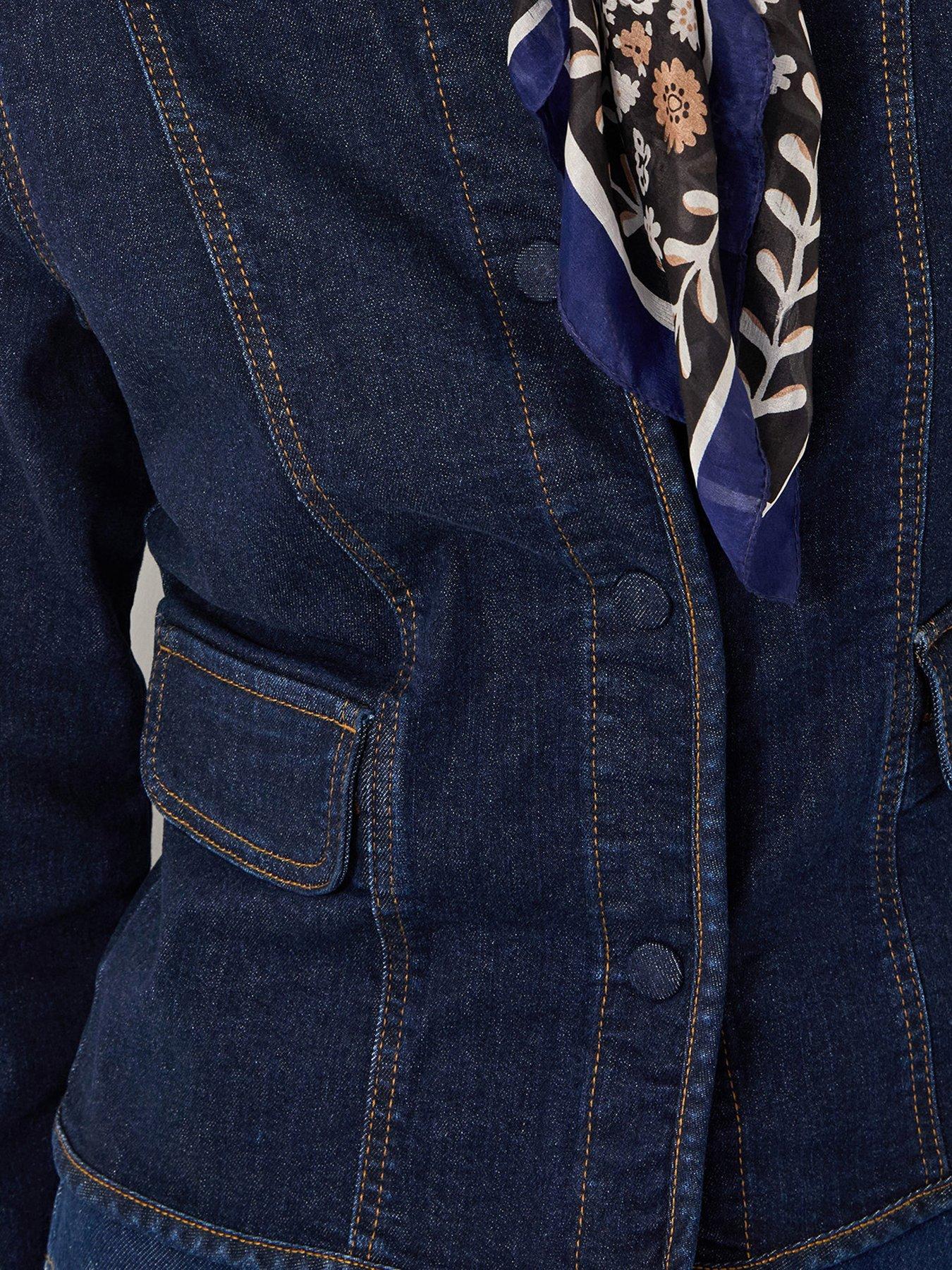 Image 5 of 5 of Monsoon Vivian Denim Jacket - Blue