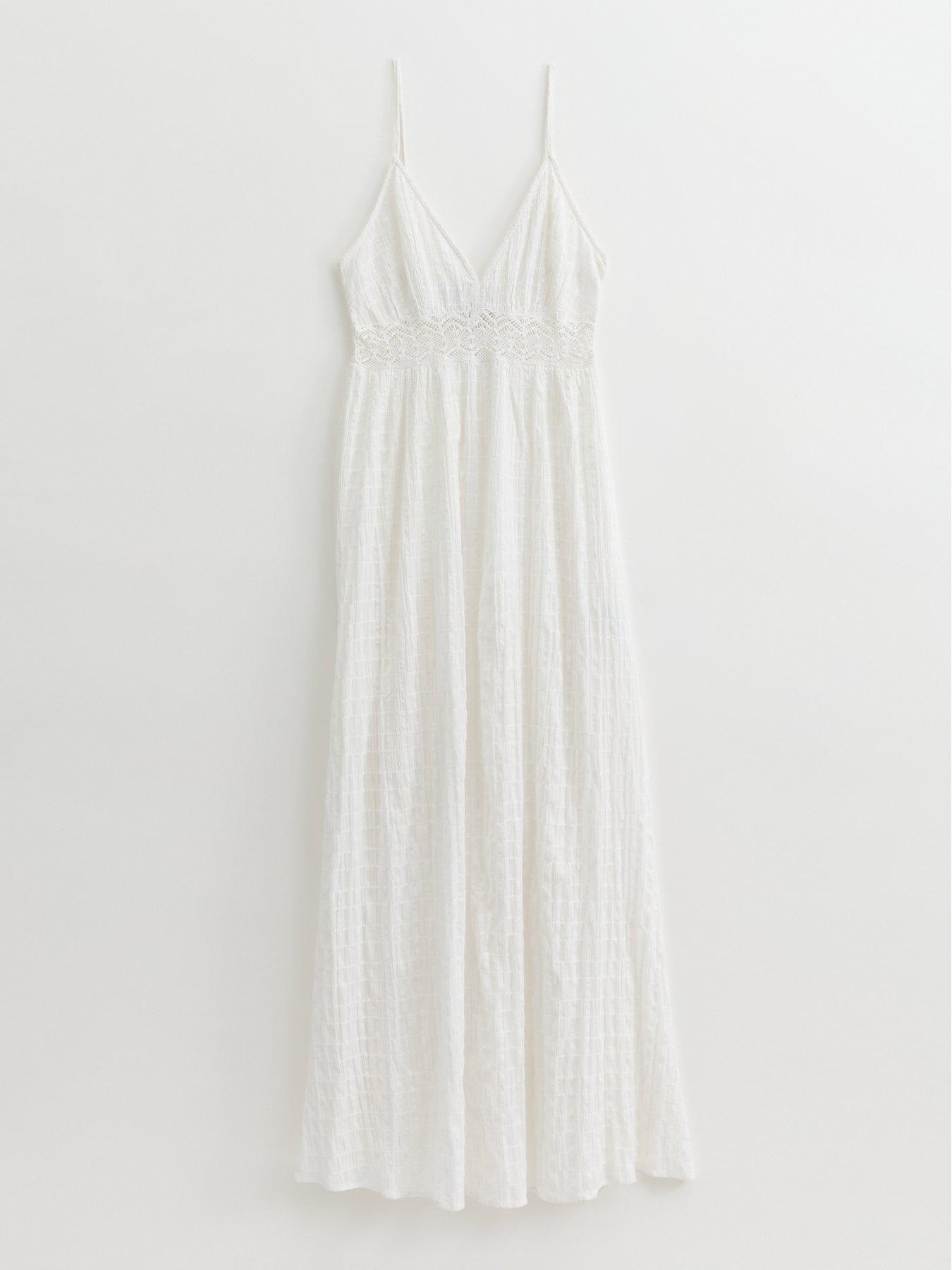 New Look White Lace Insert Maxi Dress | Very
