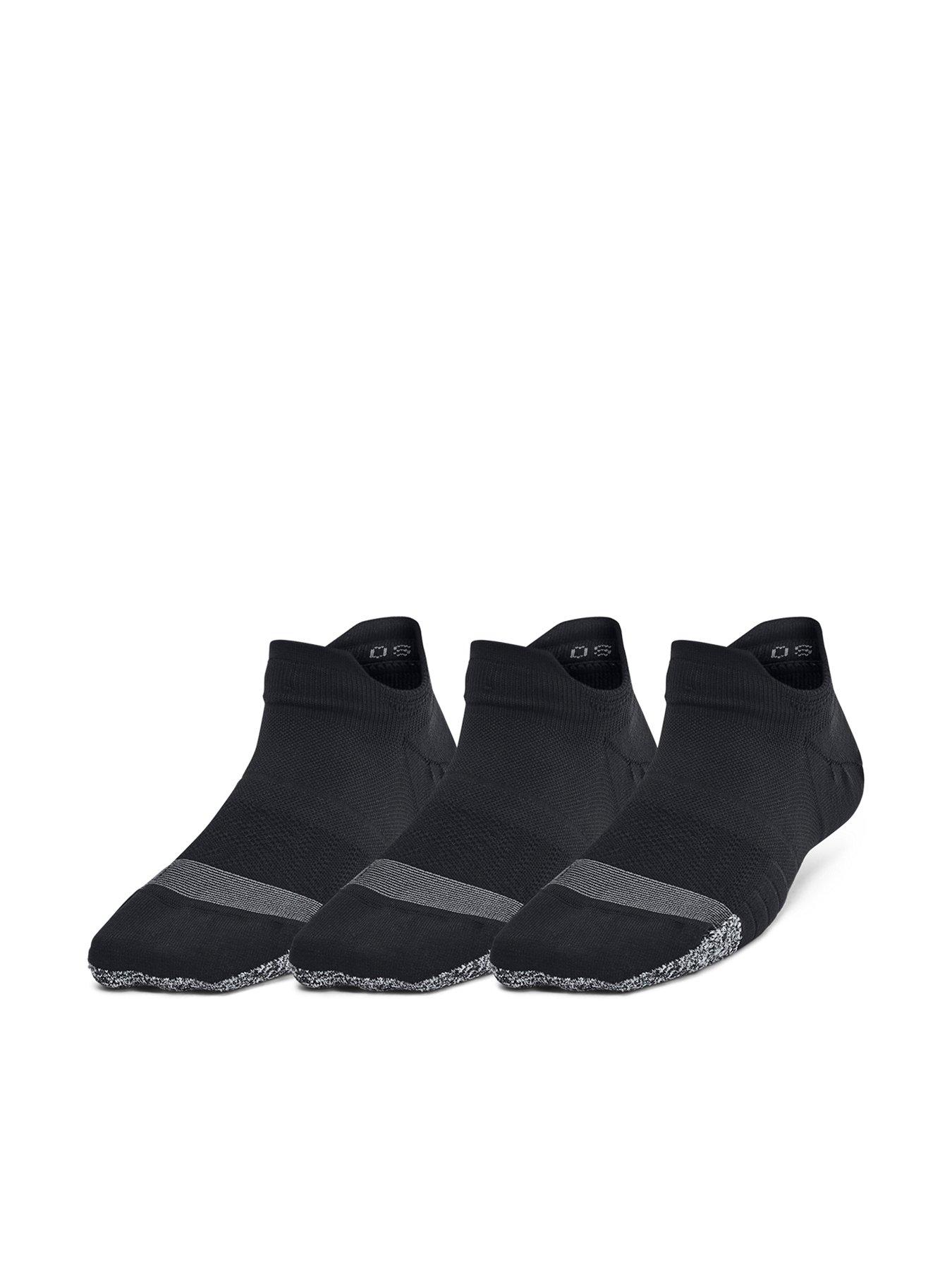 UNDER ARMOUR Womens Training Breathe 3Pack No Show Socks - Black
