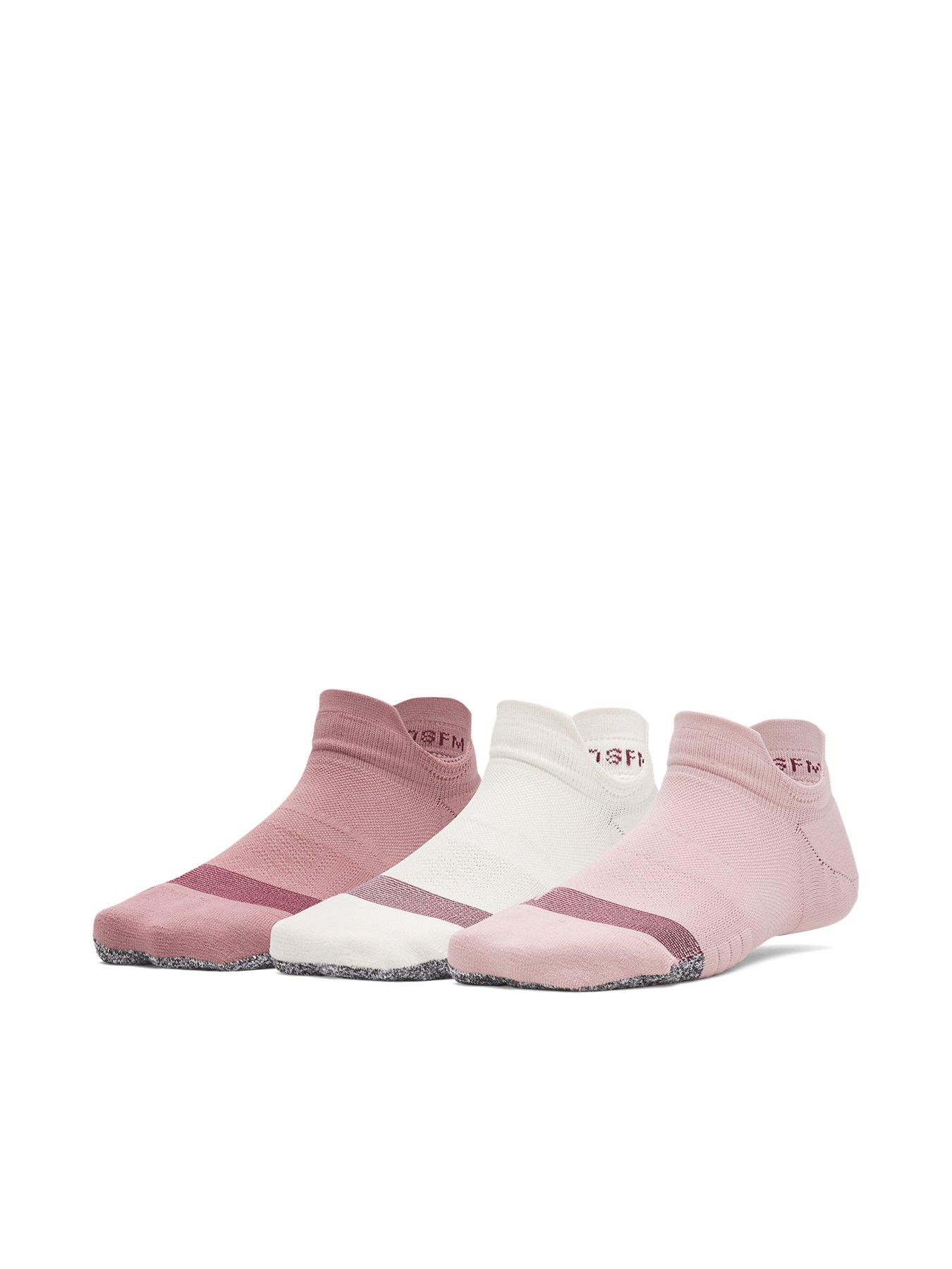 undefined Womens Training Breathe 3Pack No Show Socks - Pink