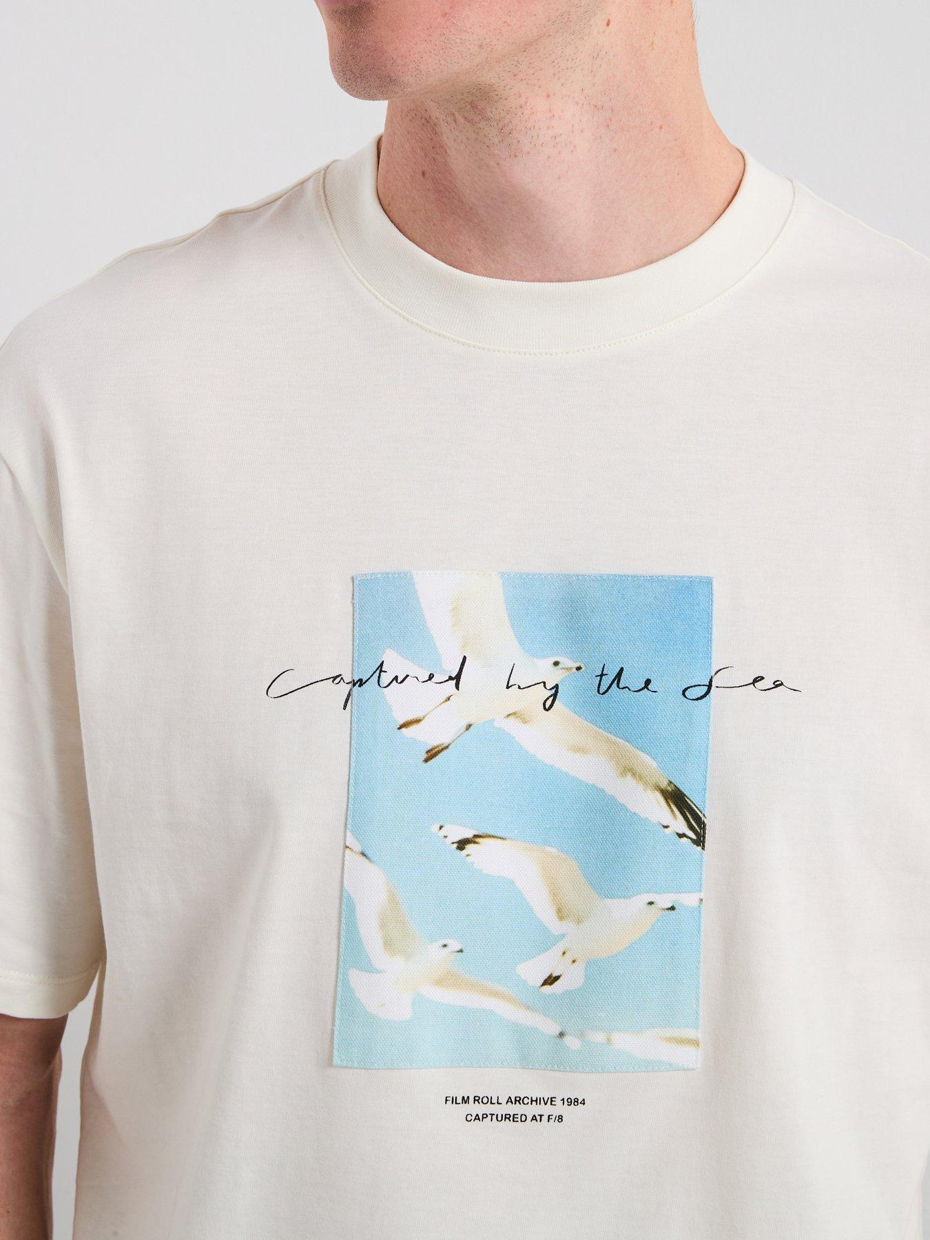Image 6 of 6 of Mango Bird Graphic T-Shirt - Cream