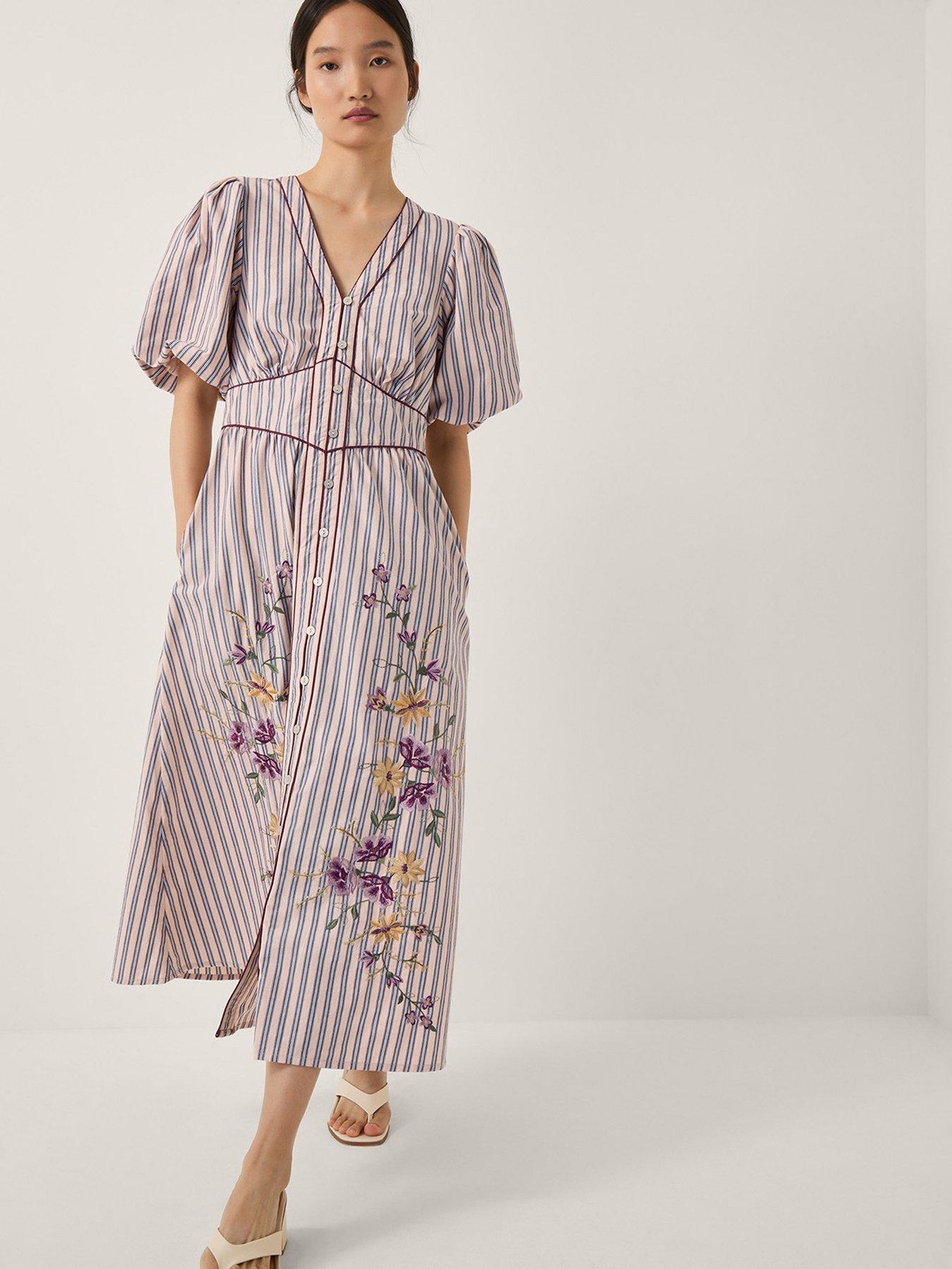 undefined Alexis Embroidered Dress - Pink