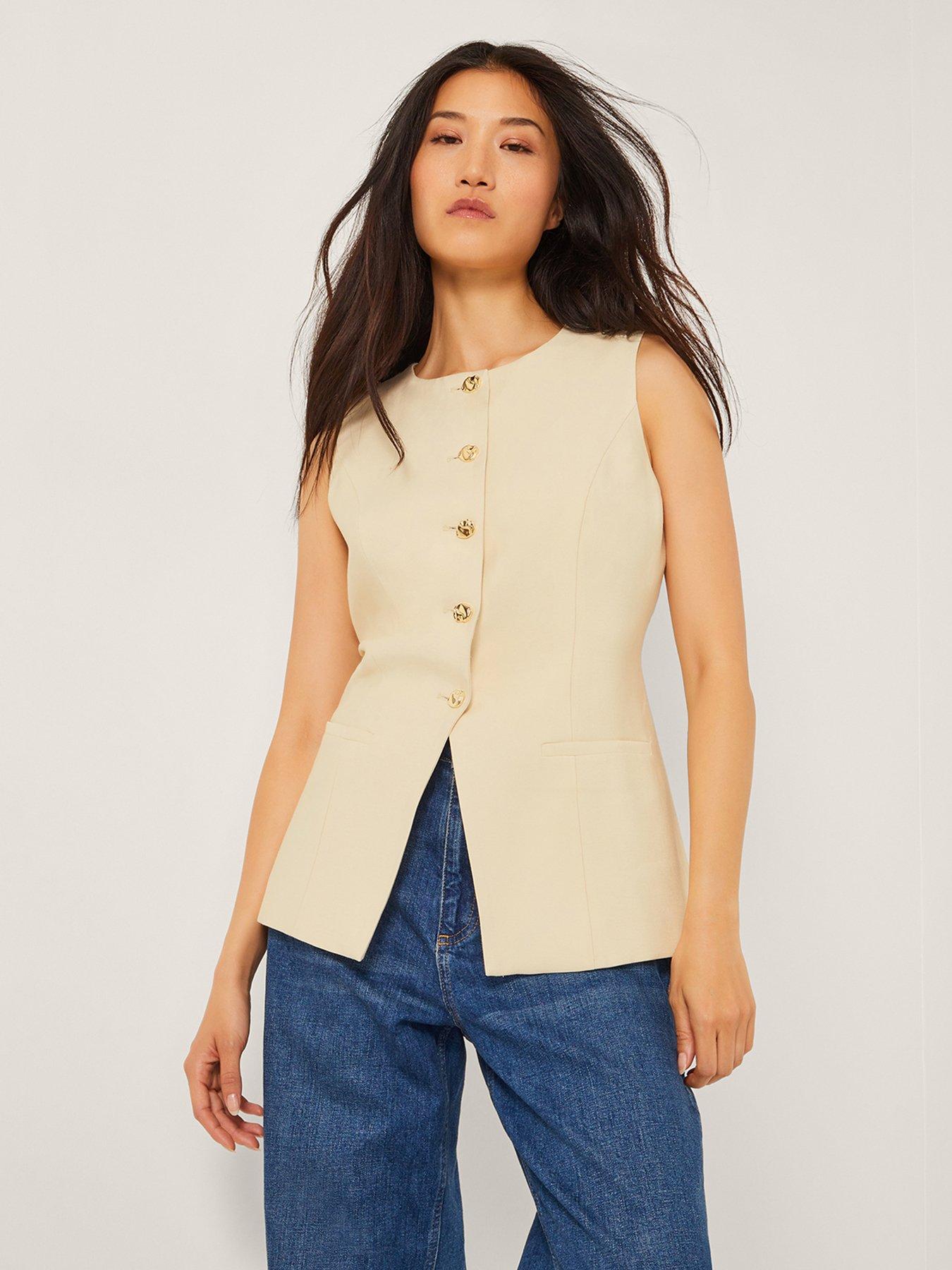 undefined Alba Waistcoat - Yellow