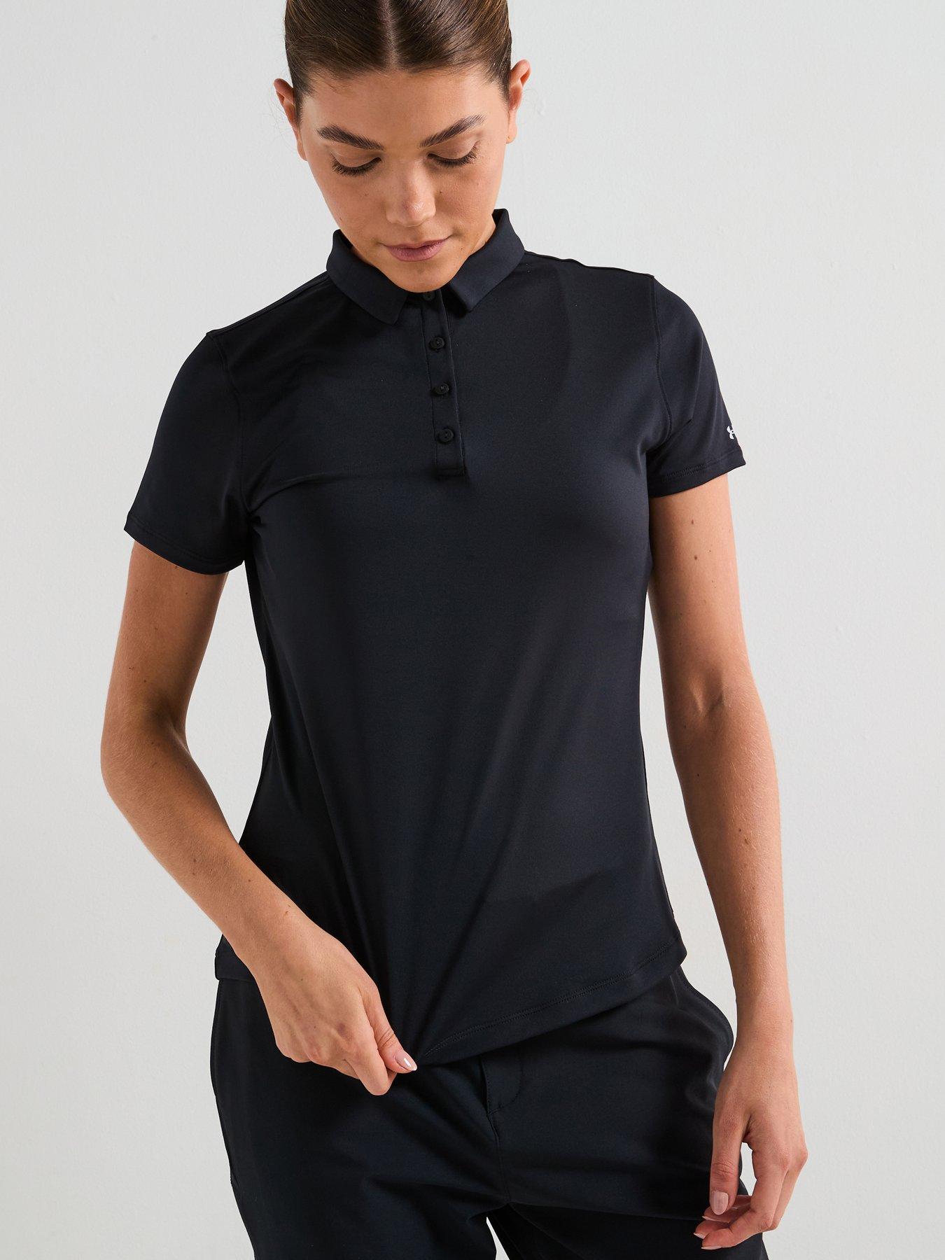 UNDER ARMOUR Womens Golf Playoff Polo - Black