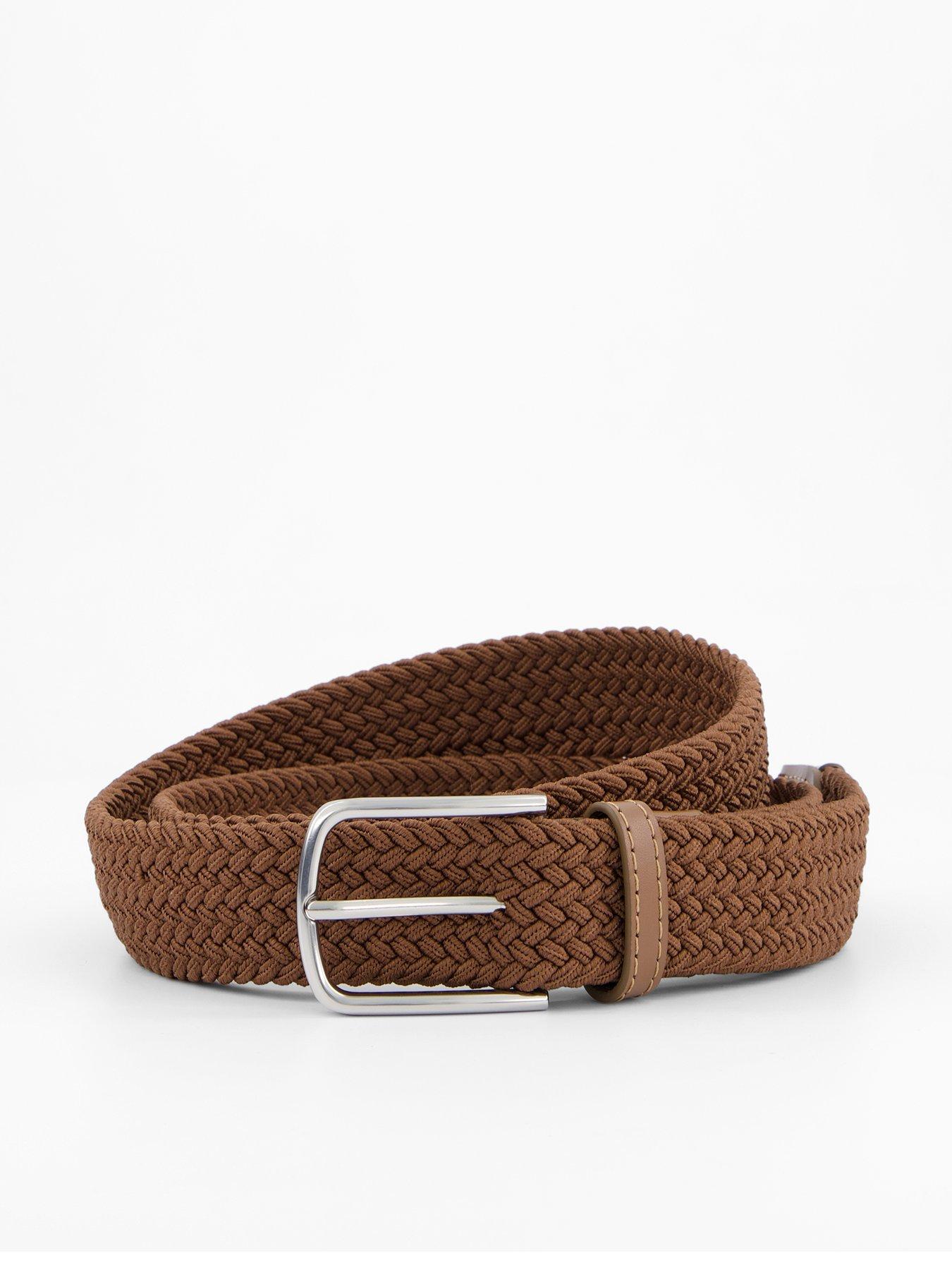 undefined Braided Woven Belt - Brown