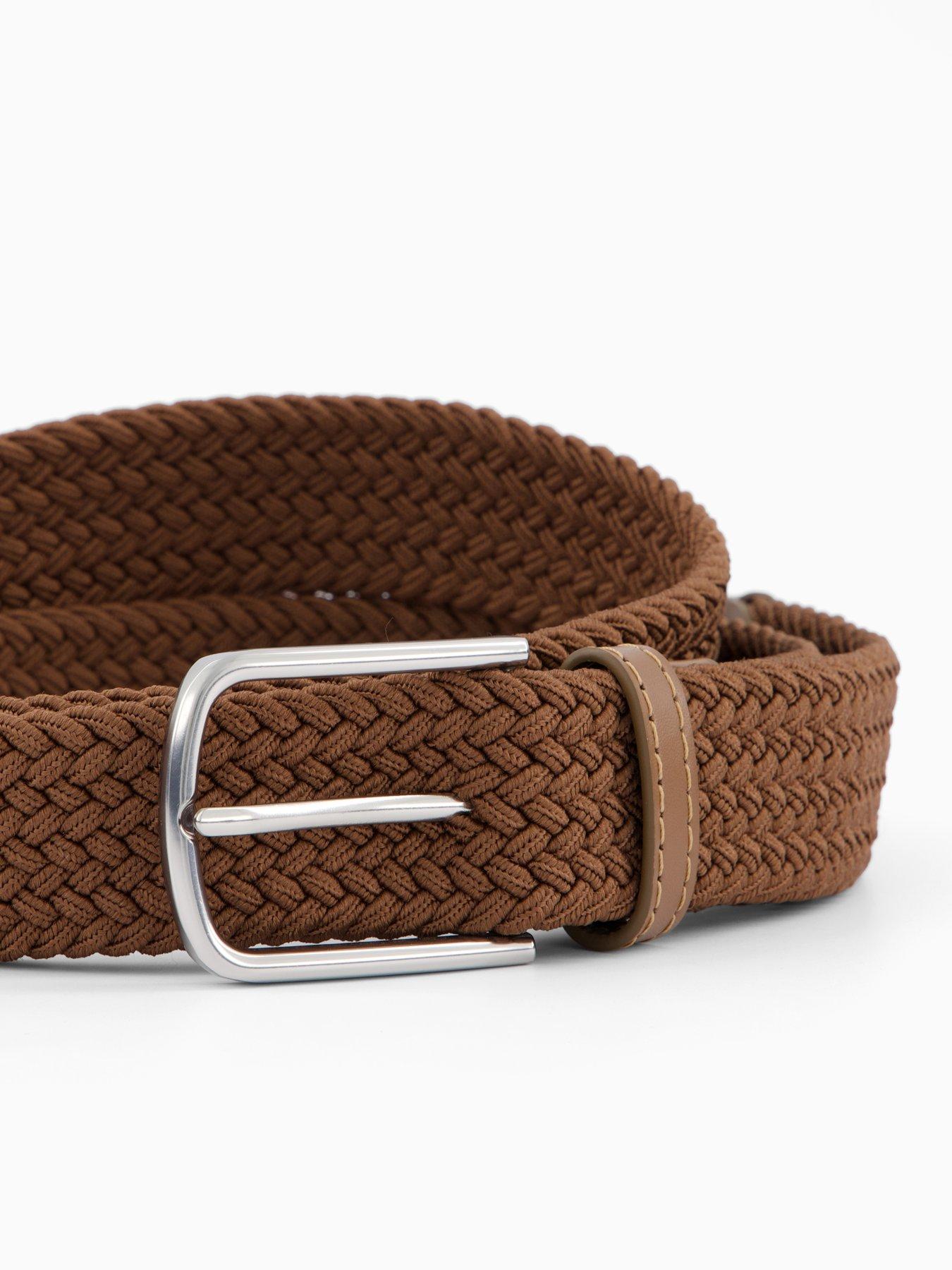 Image 2 of 4 of Mango Braided Woven Belt - Brown