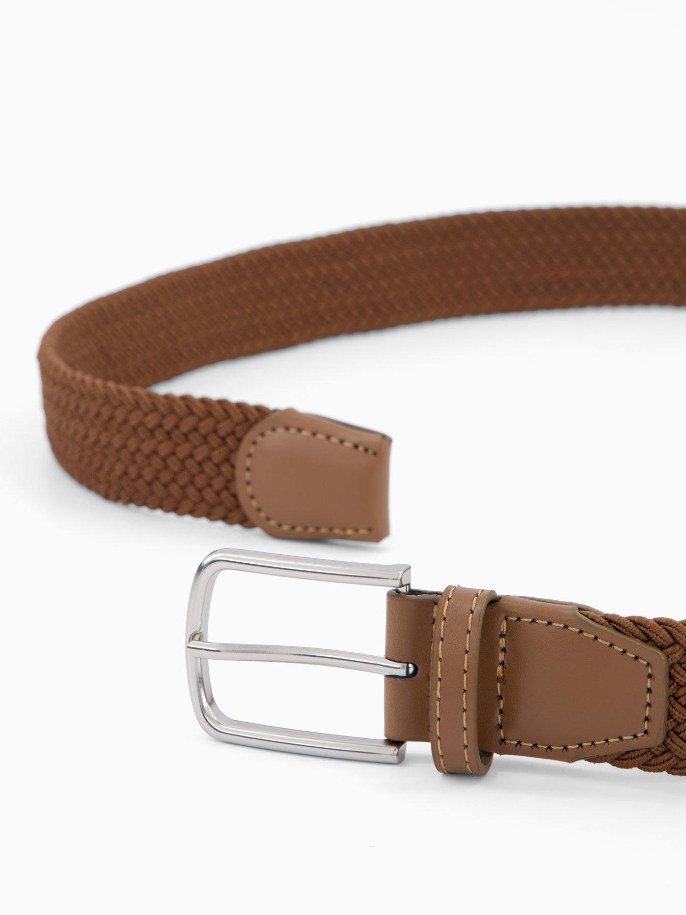 Image 3 of 4 of Mango Braided Woven Belt - Brown