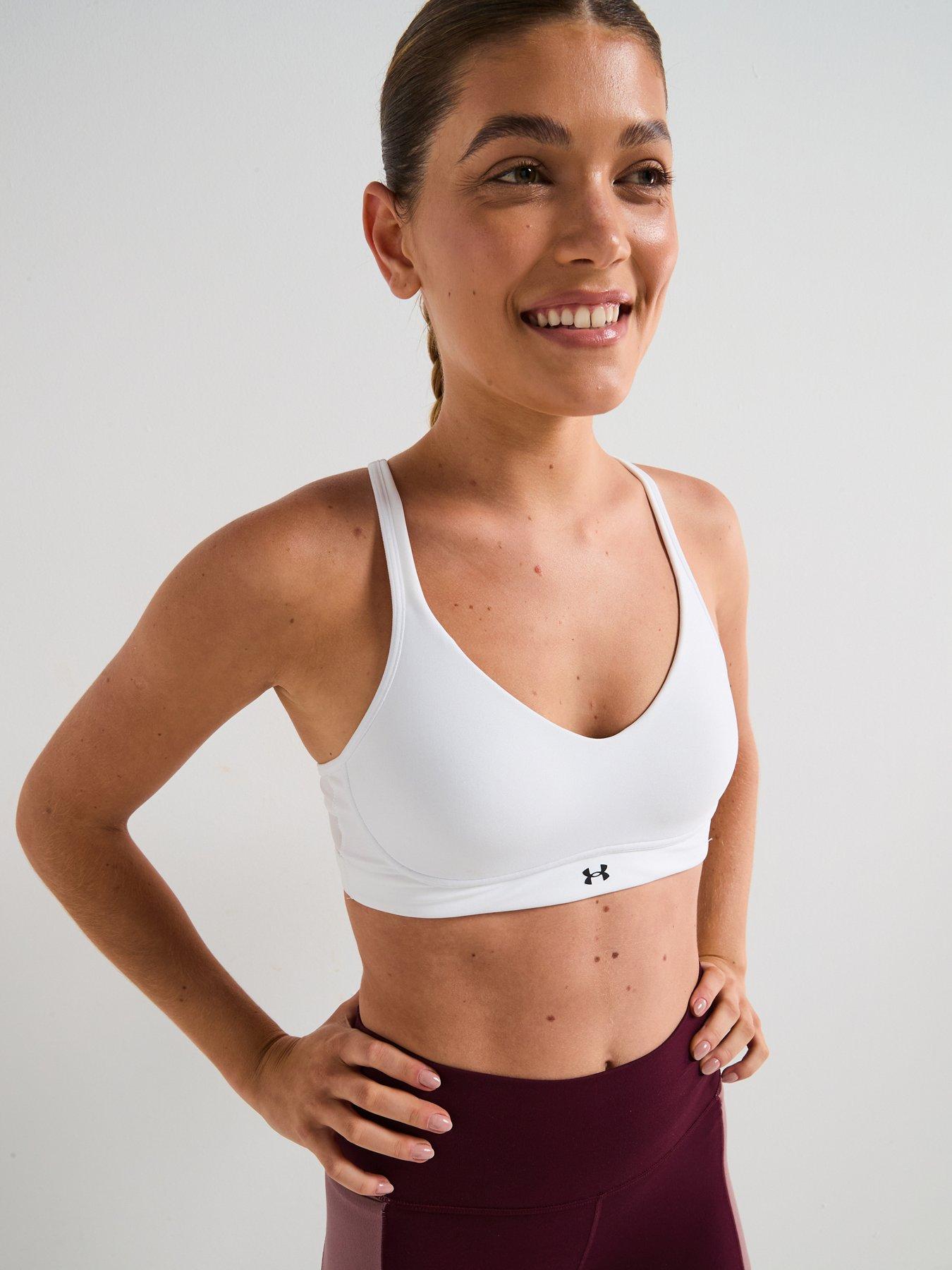 UNDER ARMOUR Womens Training Infinity 20 Light Support A-C Cup Sports Bra - White