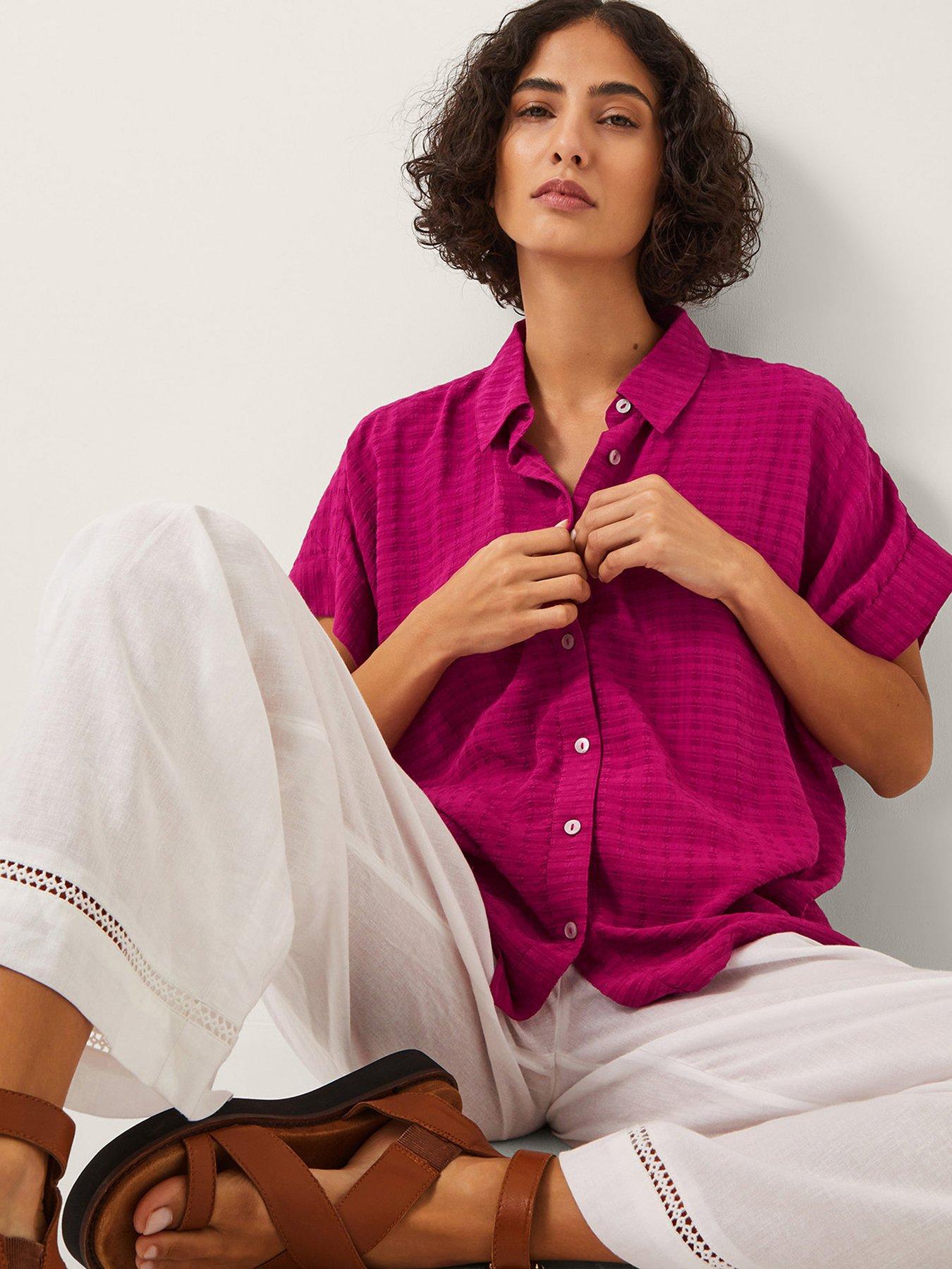 Image 4 of 6 of Monsoon Paige Shirt - Pink