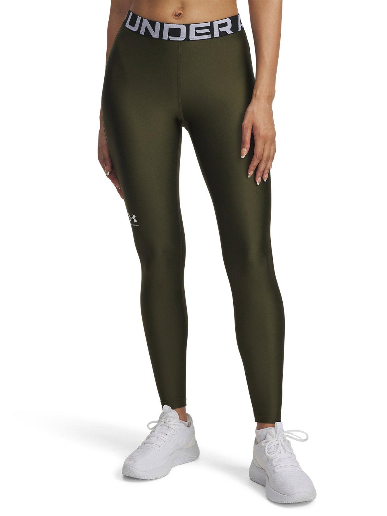 undefined Womens Training Heatgear Tights - Green