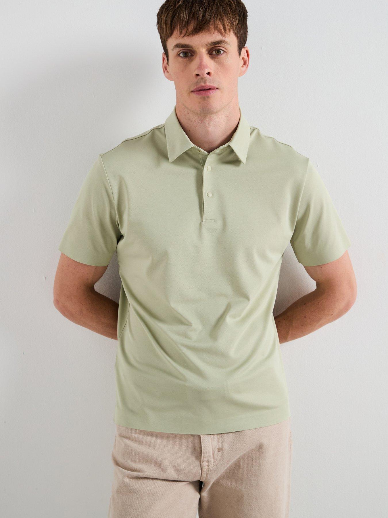 undefined Palamos Short Sleeve Polo Shirt - Light Green