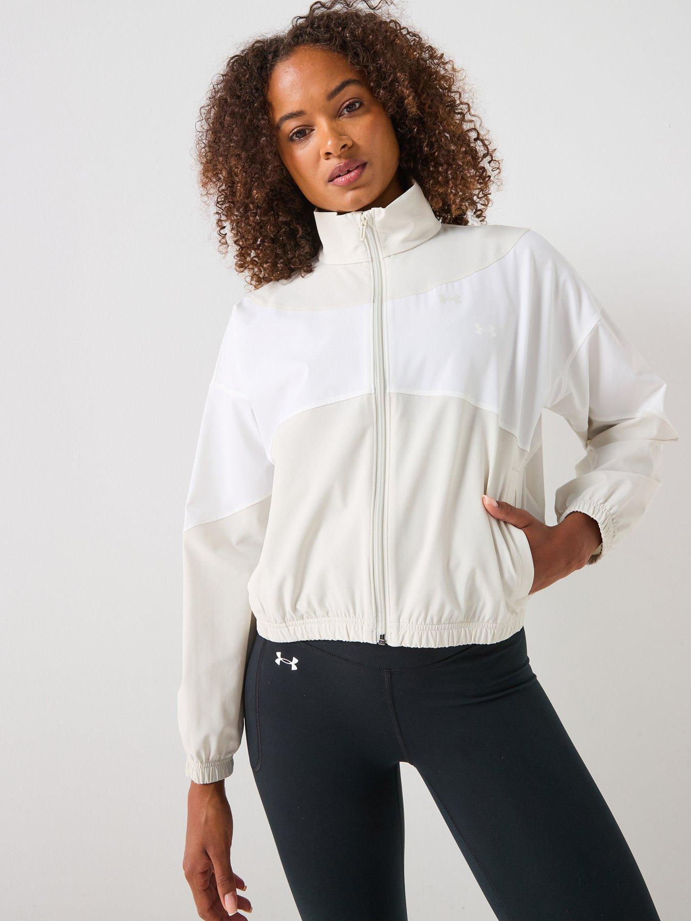 Under Armour Womens Training Rival Woven Jacket - White