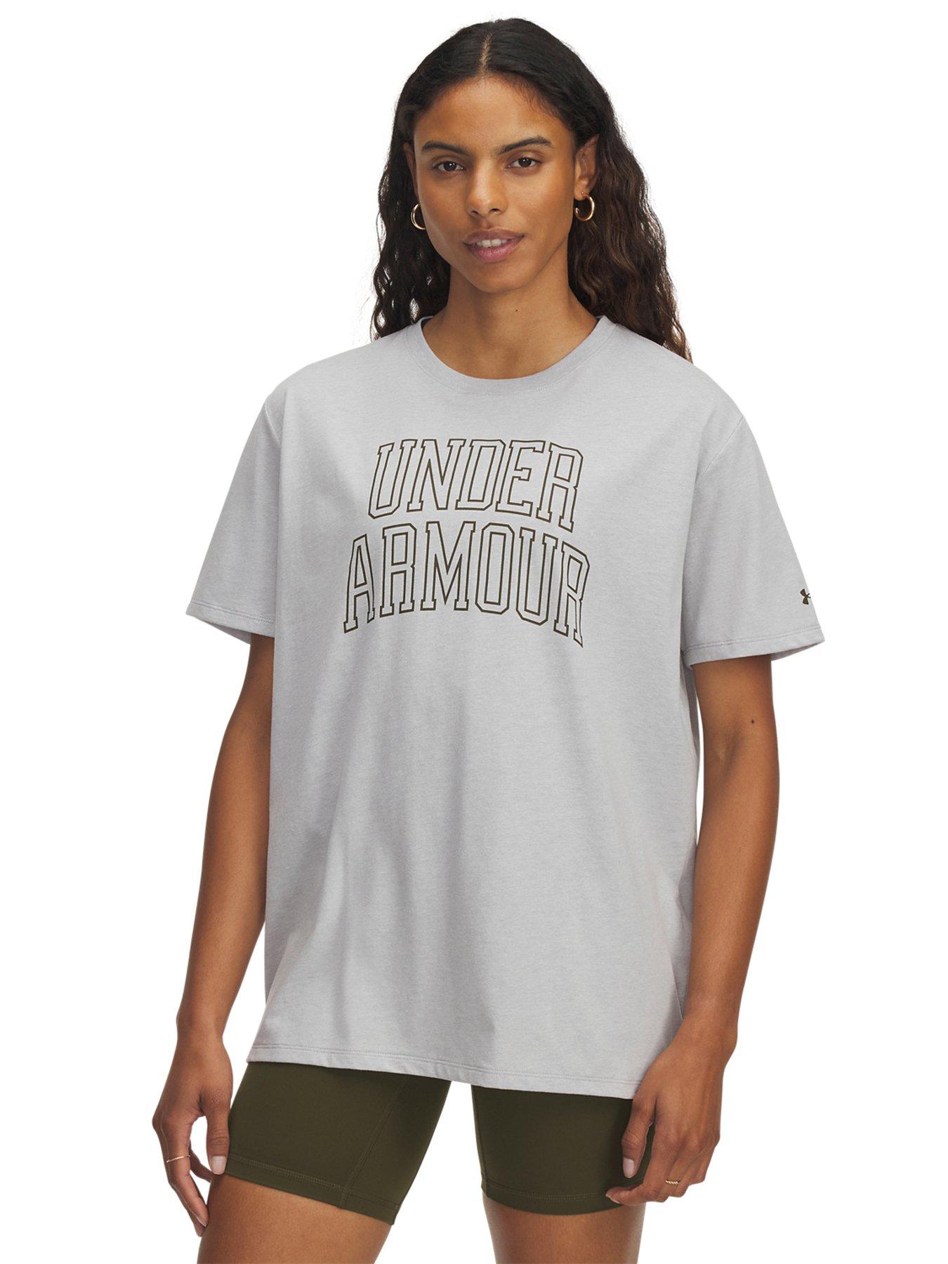 undefined Womens Training Rival Oversized Campus Tee - Grey