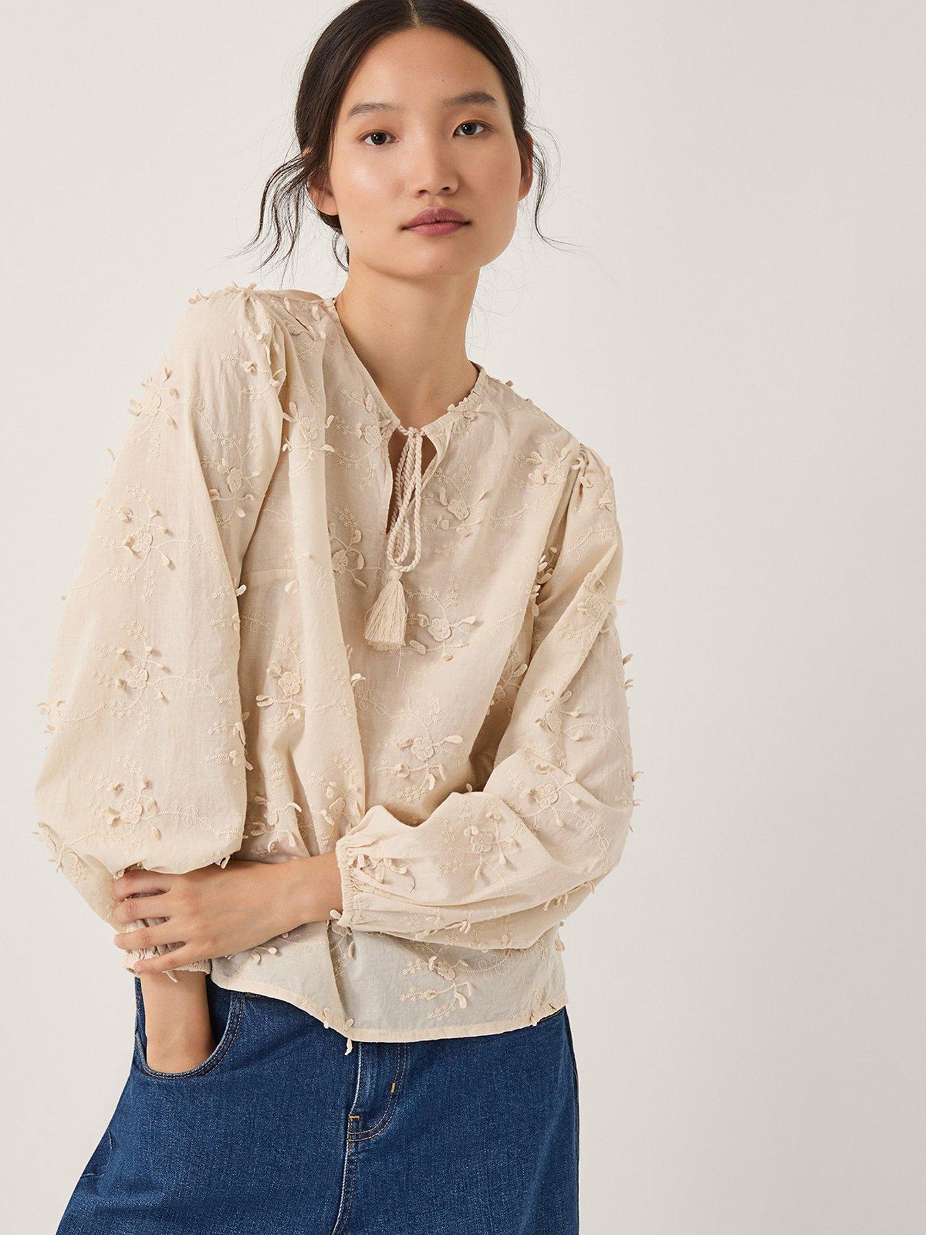 Monsoon Pascale Emboidered Top - Ivory