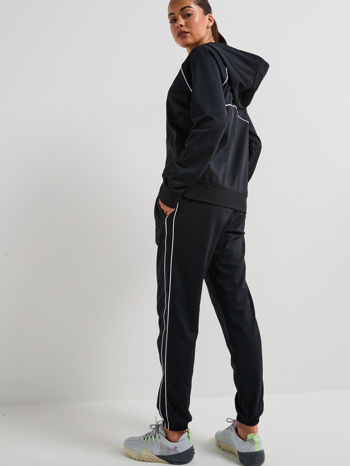 Image 2 of 6 of UNDER ARMOUR Womens Training Rival Tricot Tracksuit - Black