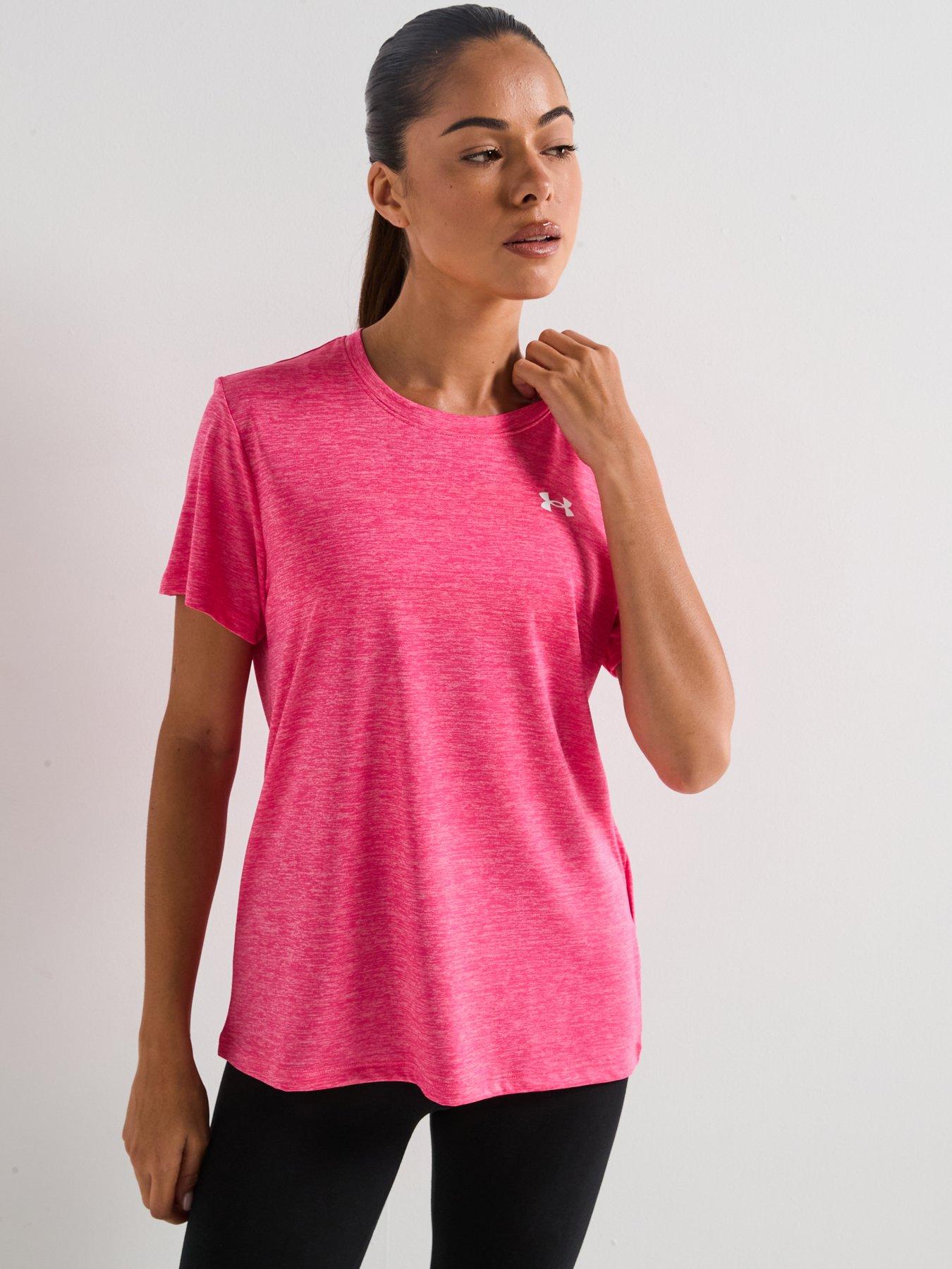 UNDER ARMOUR Womens Training Tech Twist T-Shirt - Pink