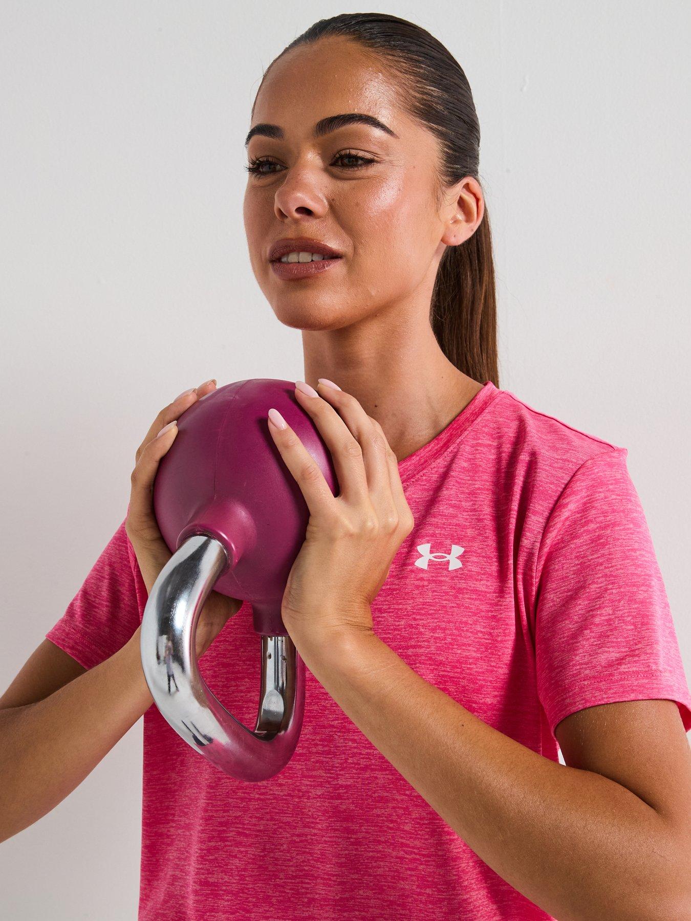 undefined Womens Training Tech Twist T-Shirt - Pink