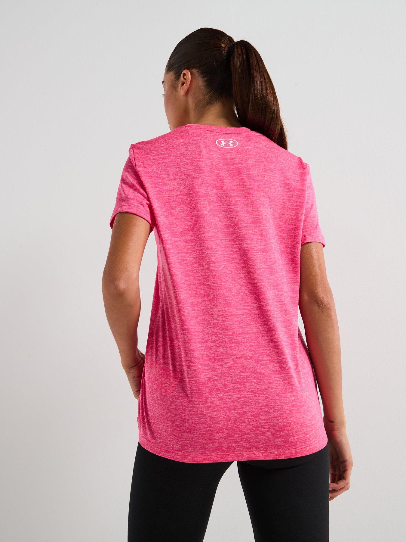 Image 2 of 6 of UNDER ARMOUR Womens Training Tech Twist T-Shirt - Pink