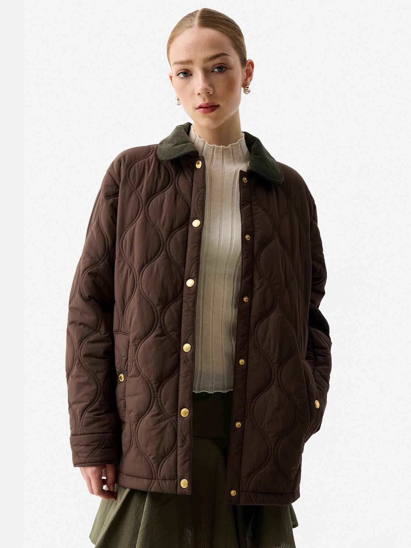 Hunter Witton Quilted Shacket - Brown