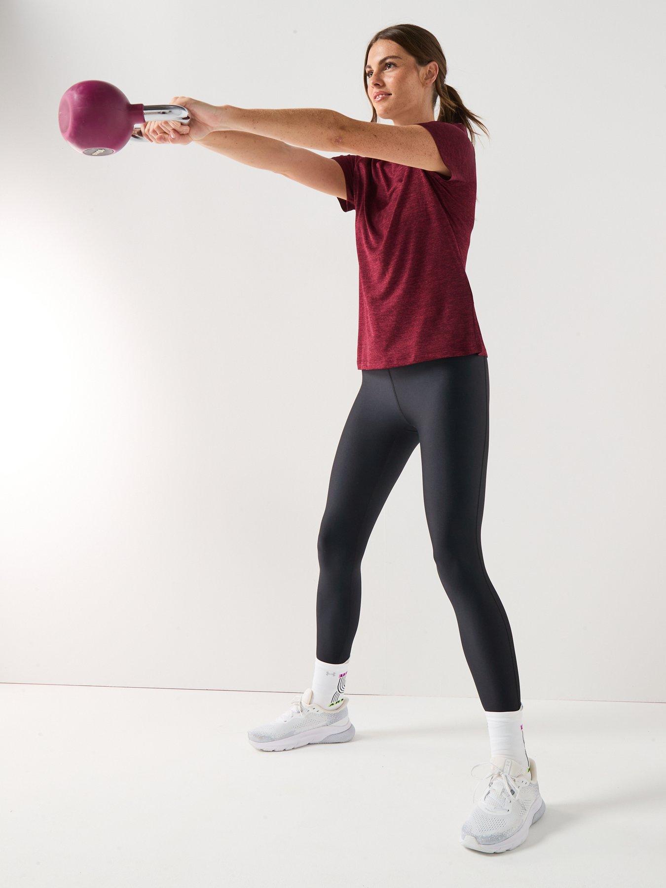 Image 3 of 6 of UNDER ARMOUR Womens Training Tech Twist T-Shirt - Burgundy