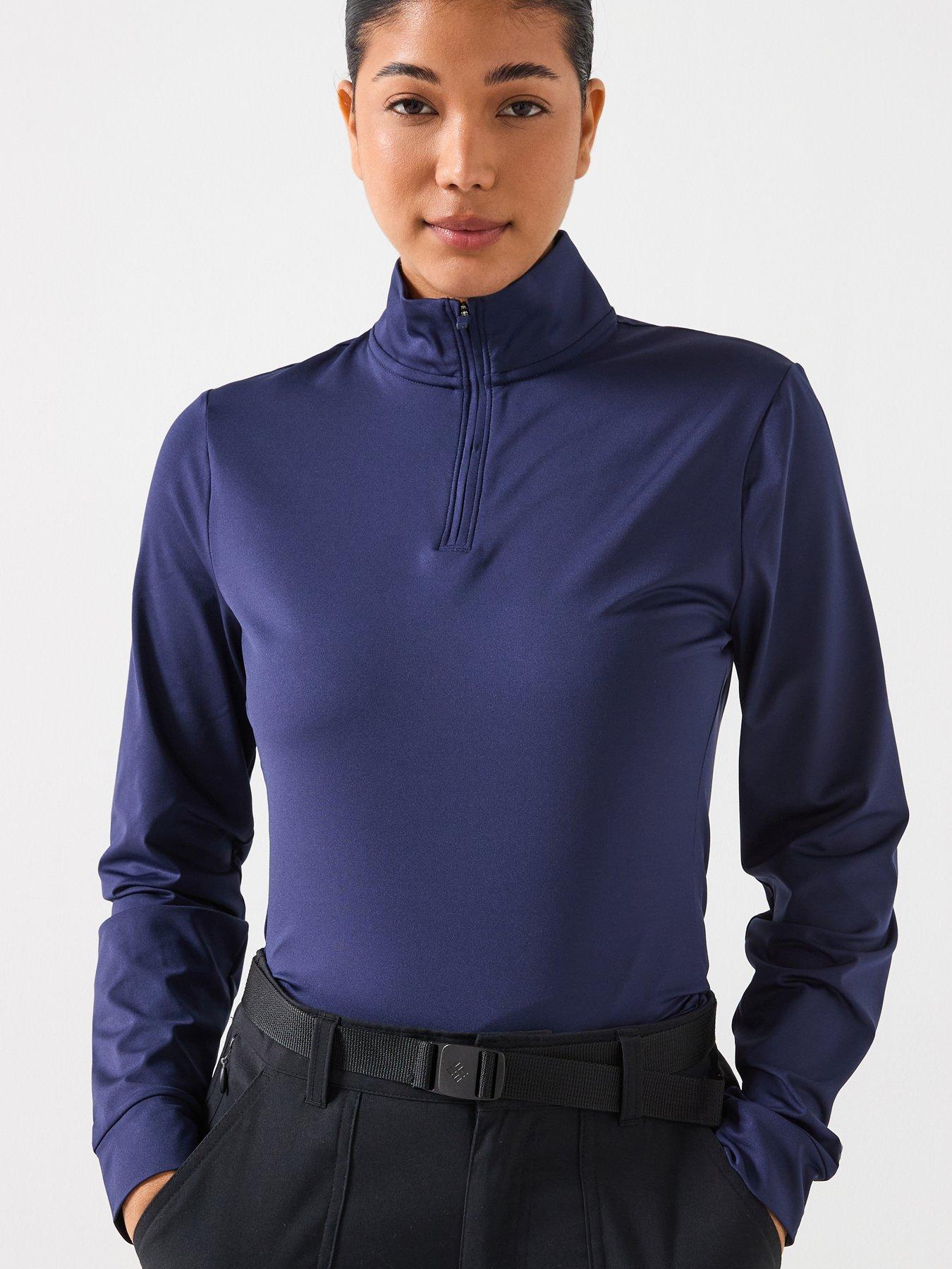 UNDER ARMOUR Womens Golf Drive 1/4 Zip Top - Navy