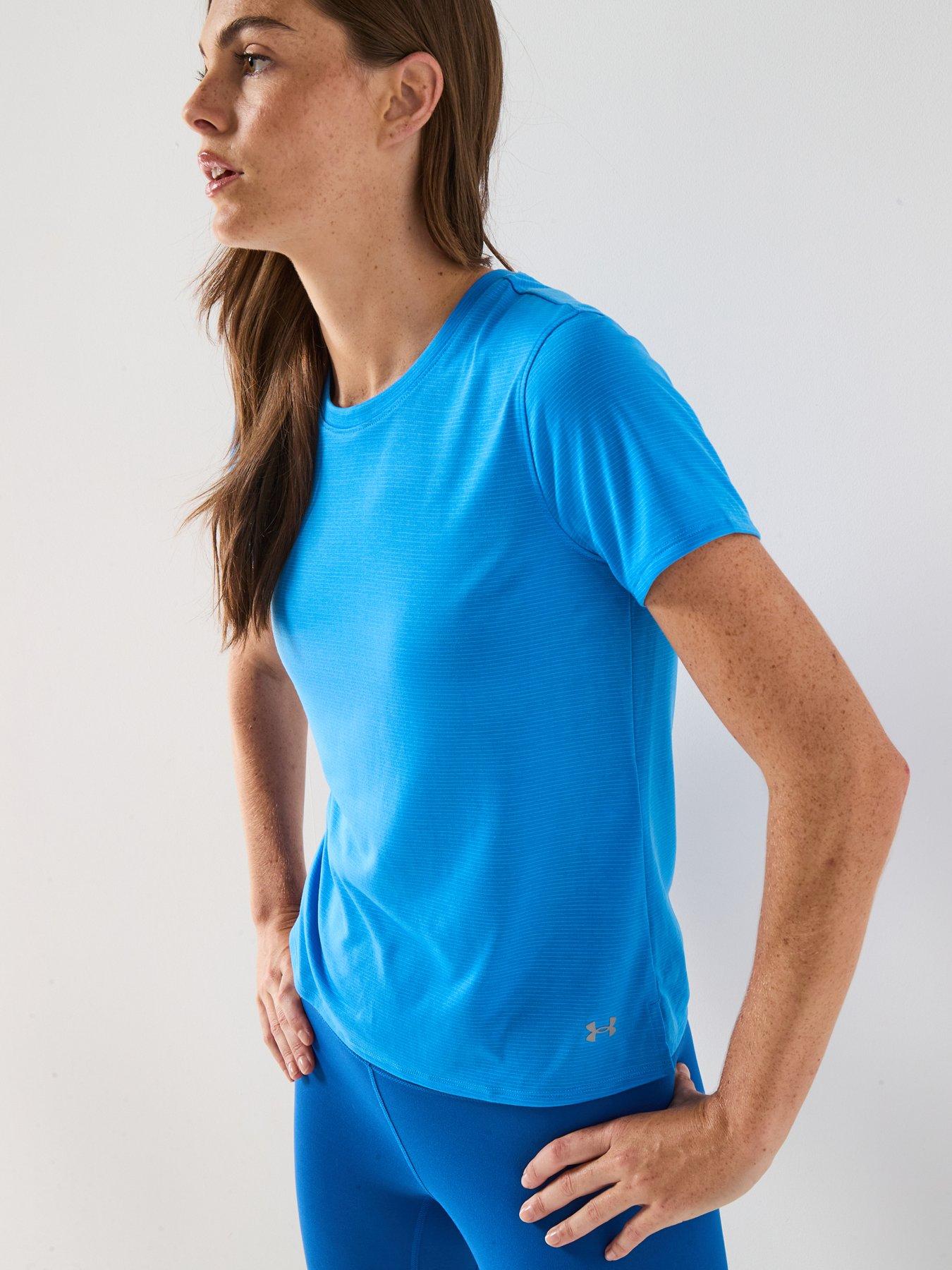 UNDER ARMOUR: Womens Running Launch T-Shirt - Blue