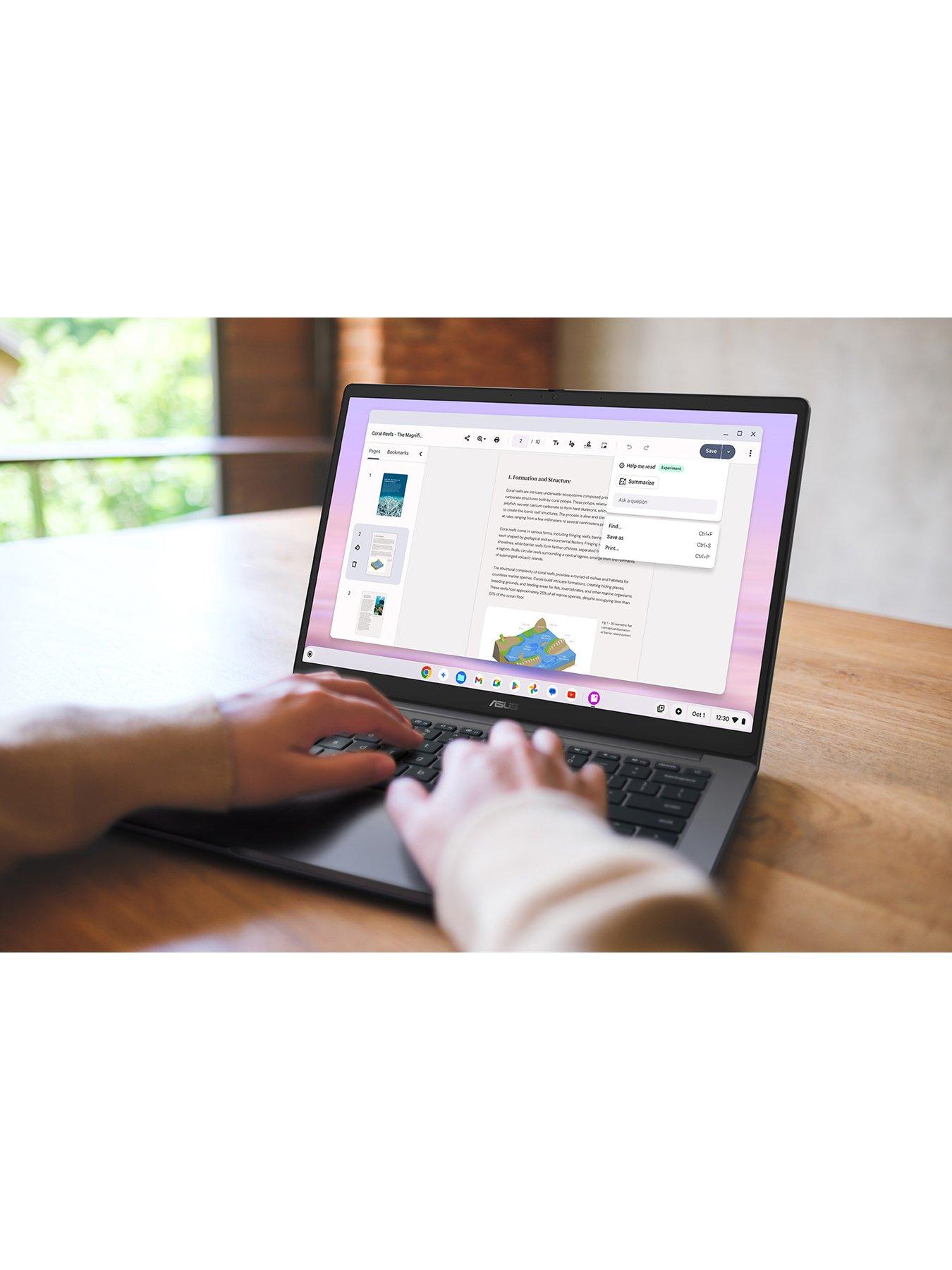 Image 7 of 7 of Asus Chromebook Plus - 14in FHD - Intel Core i3 - 8GB - 256GB - Grey
