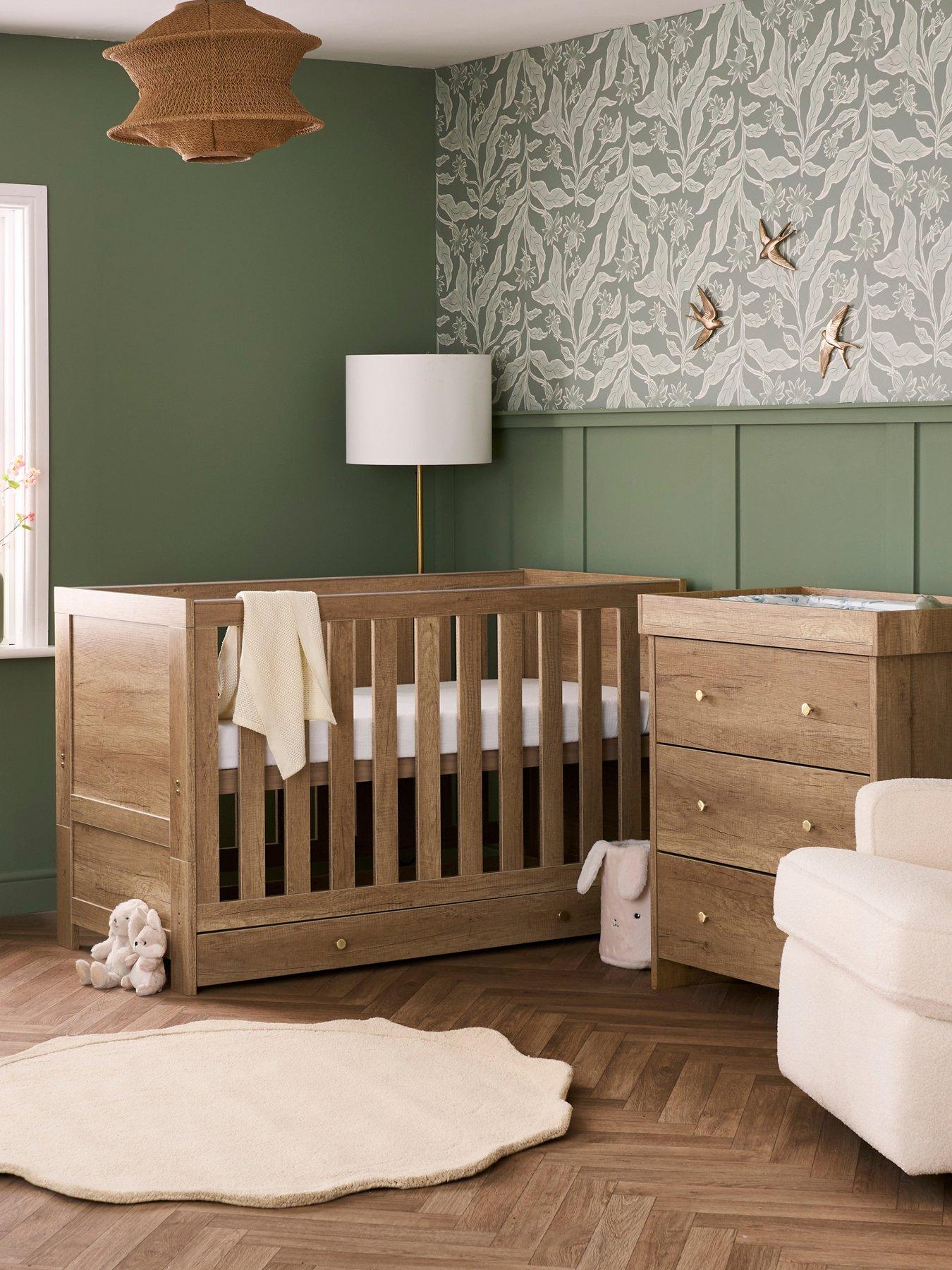 Obaby Nika 2 Piece Room Set  &  Under Drawer - Oak