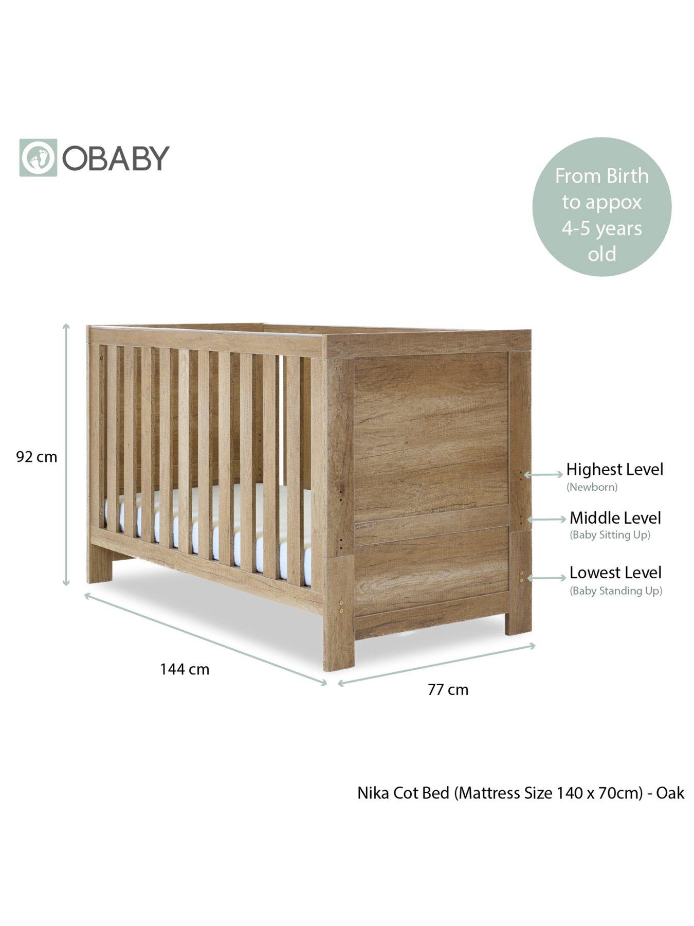 Image 5 of 7 of Obaby Nika 2 Piece Room Set &amp; Under Drawer - Oak