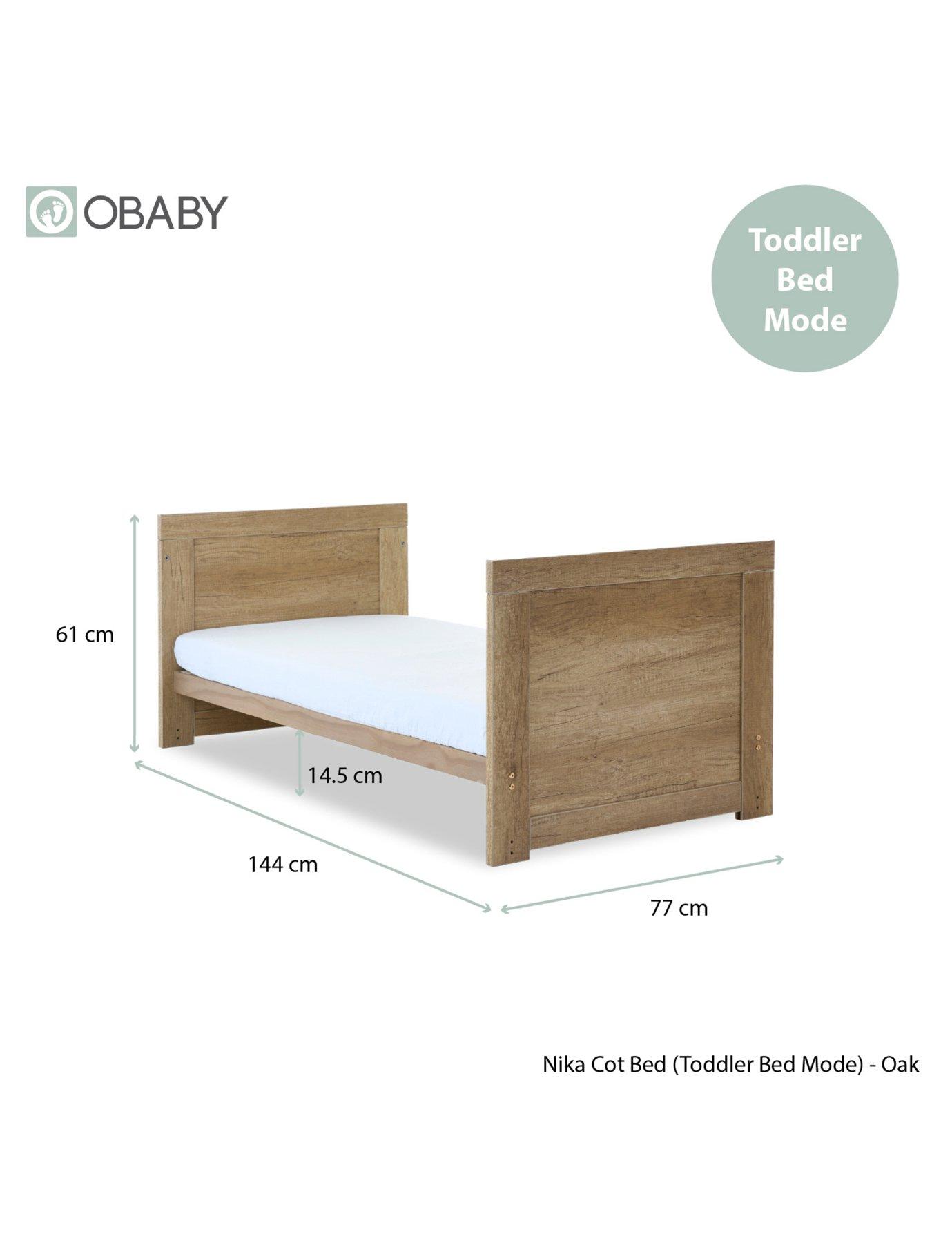 Image 6 of 7 of Obaby Nika 2 Piece Room Set &amp; Under Drawer - Oak
