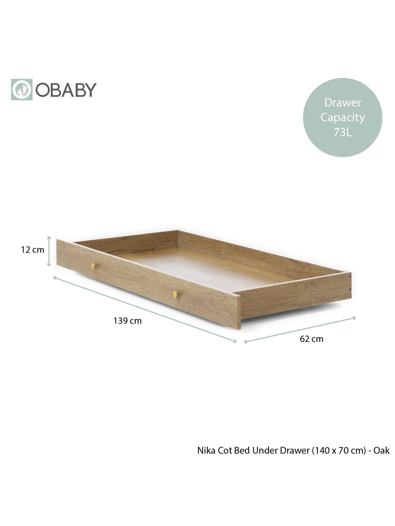 Image 7 of 7 of Obaby Nika 2 Piece Room Set &amp; Under Drawer - Oak