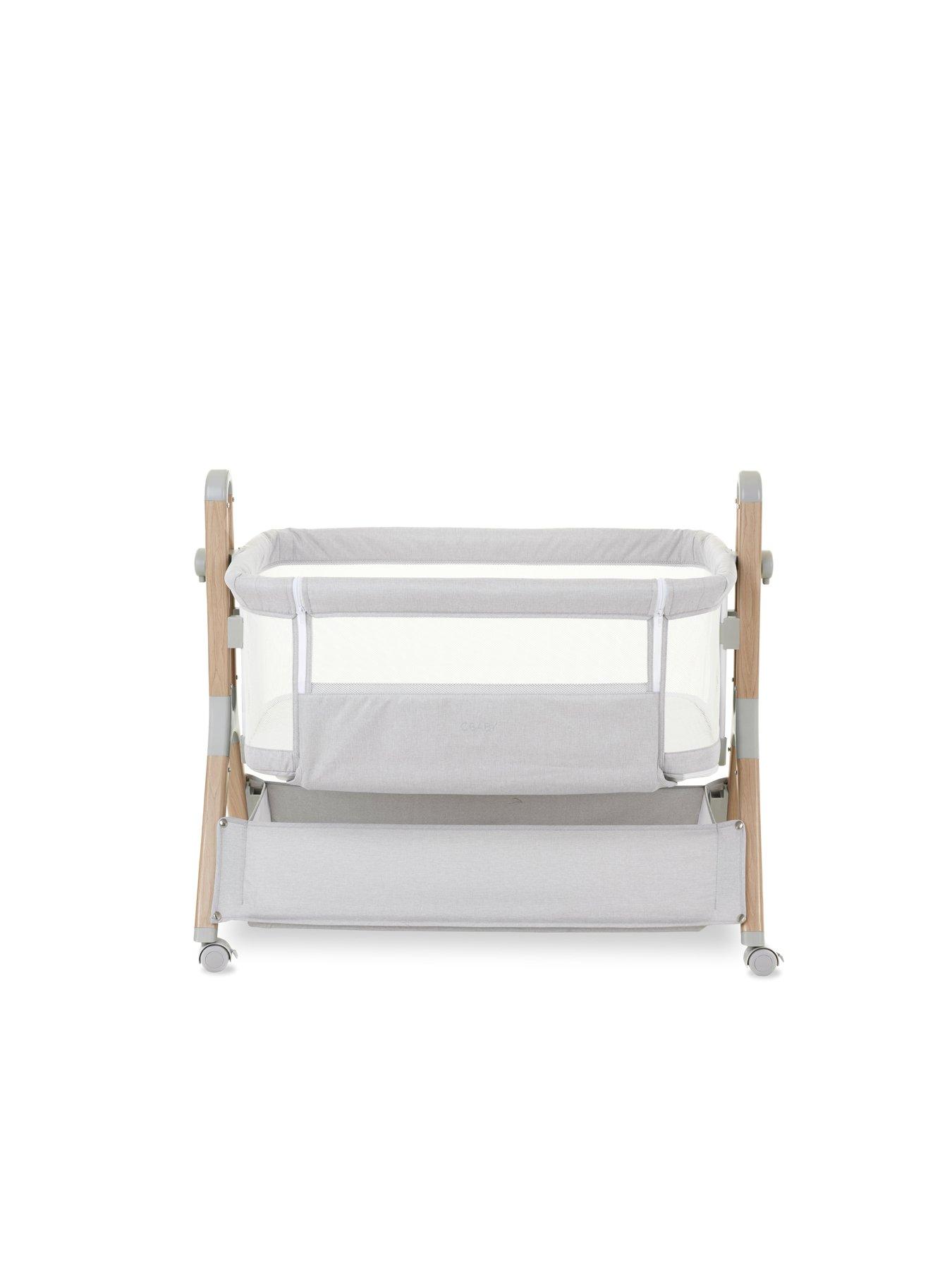 Image 7 of 7 of Obaby Bedside Crib - Grey