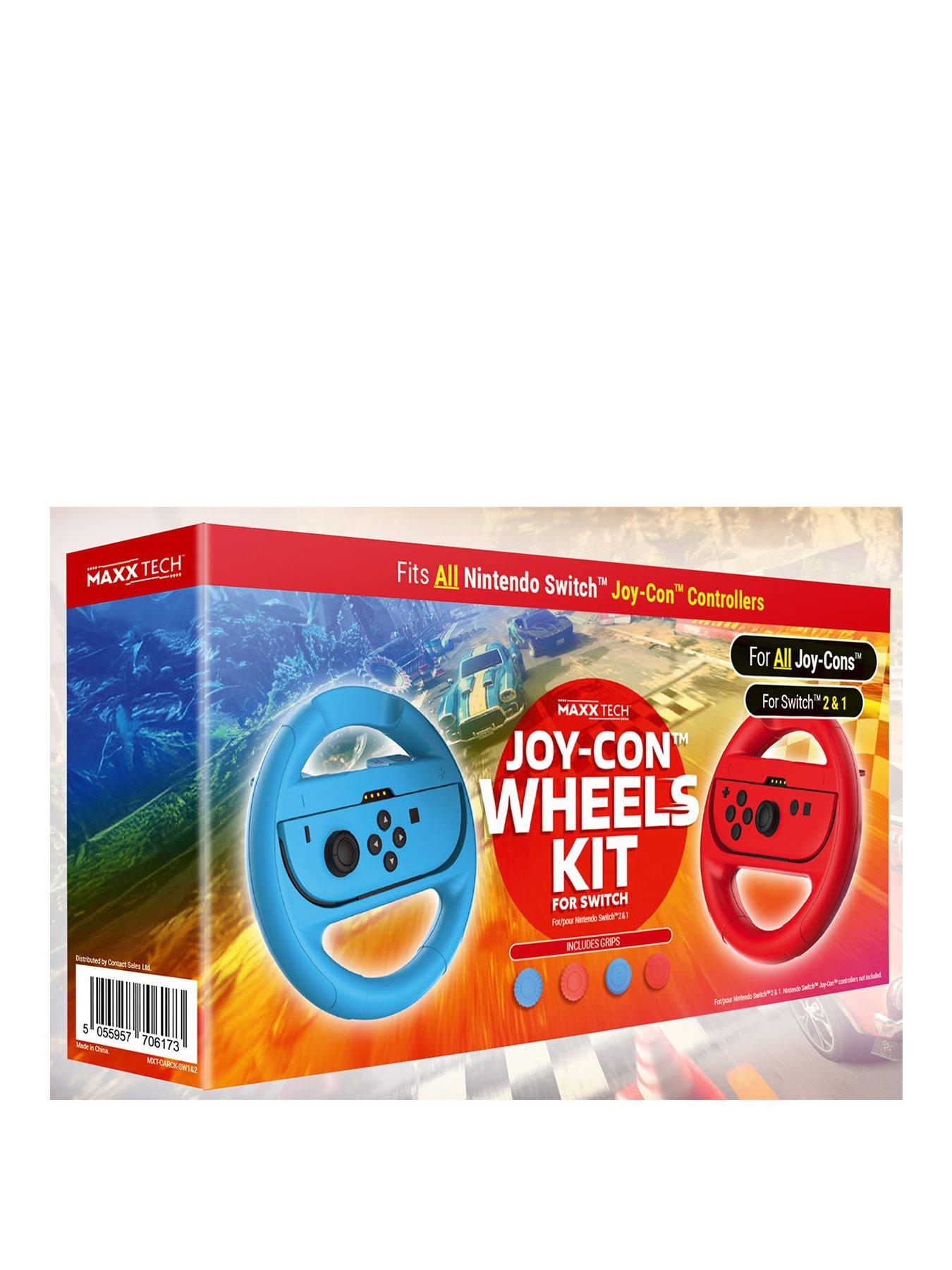 undefined Maxx Tech Joy-Con Wheel  &  Grips Kit Switch 2 & 1