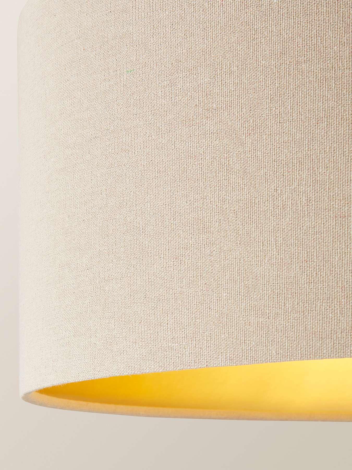 Image 3 of 5 of ValueLights Britney Marble Floor Lamp With Natural Linen Drum Shade