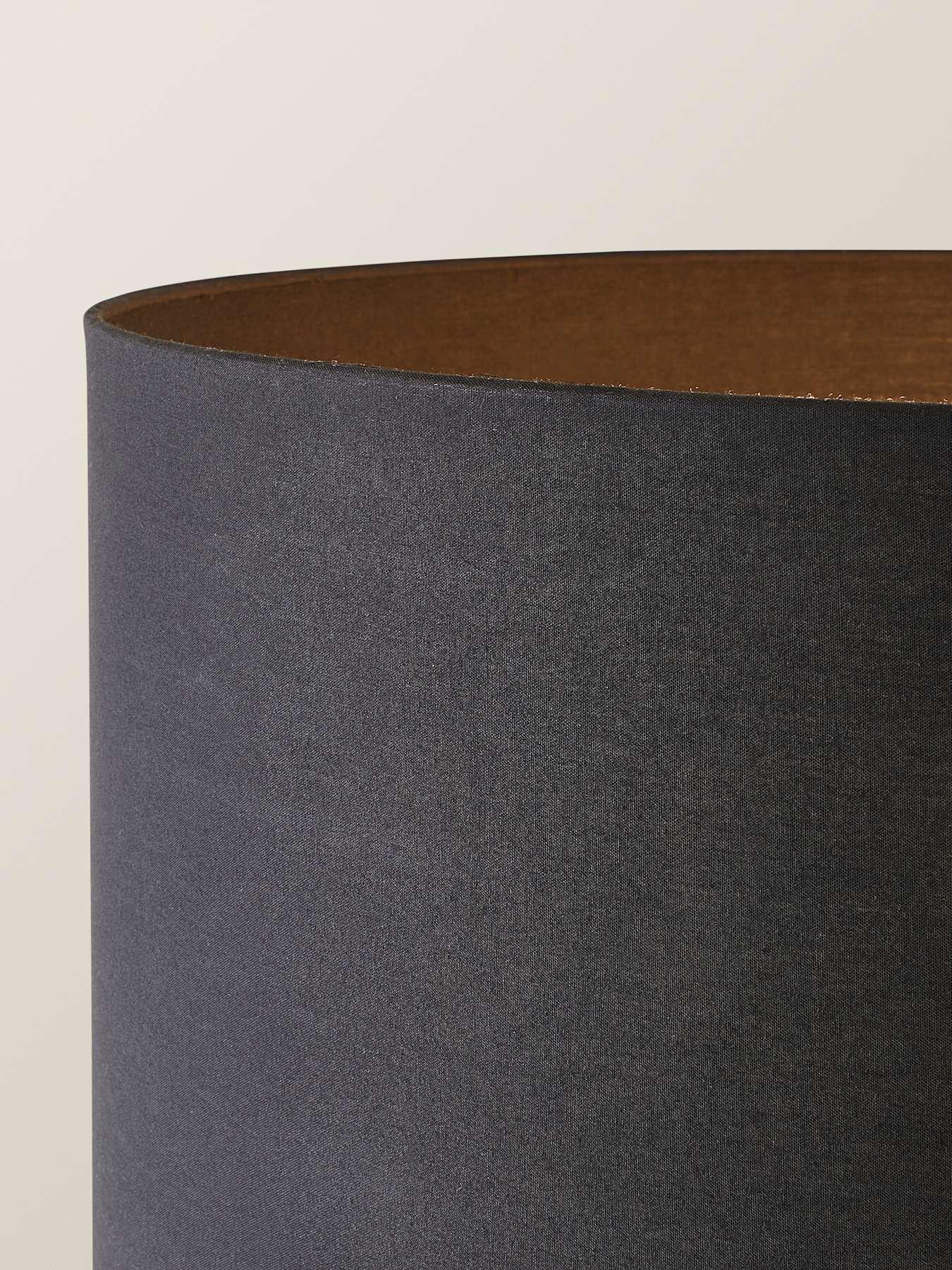 Image 3 of 6 of ValueLights Tavel Matte Black Floor Lamp With Table And Black Shade