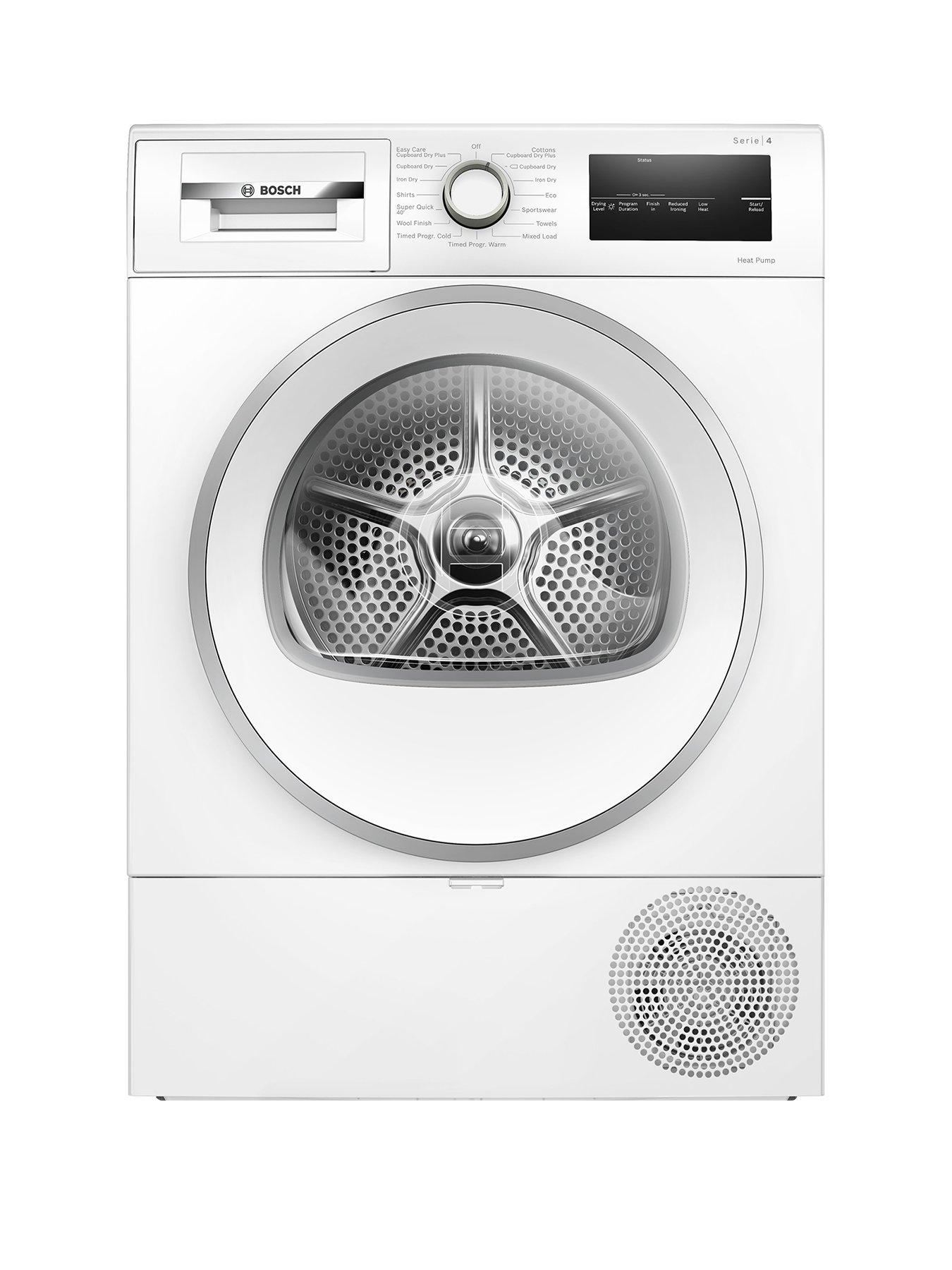 Bosch WTH85226GB, 8kg Tumble Dryer, Heat Pump, SelfCleaning Condenser, Hygiene Plus, Half Load, AutoDry, LED Display/ jog dial