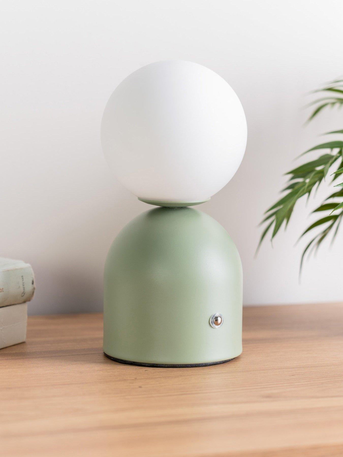 Image 1 of 7 of ValueLights Marlow Rechargeable LED Portable Table Lamp