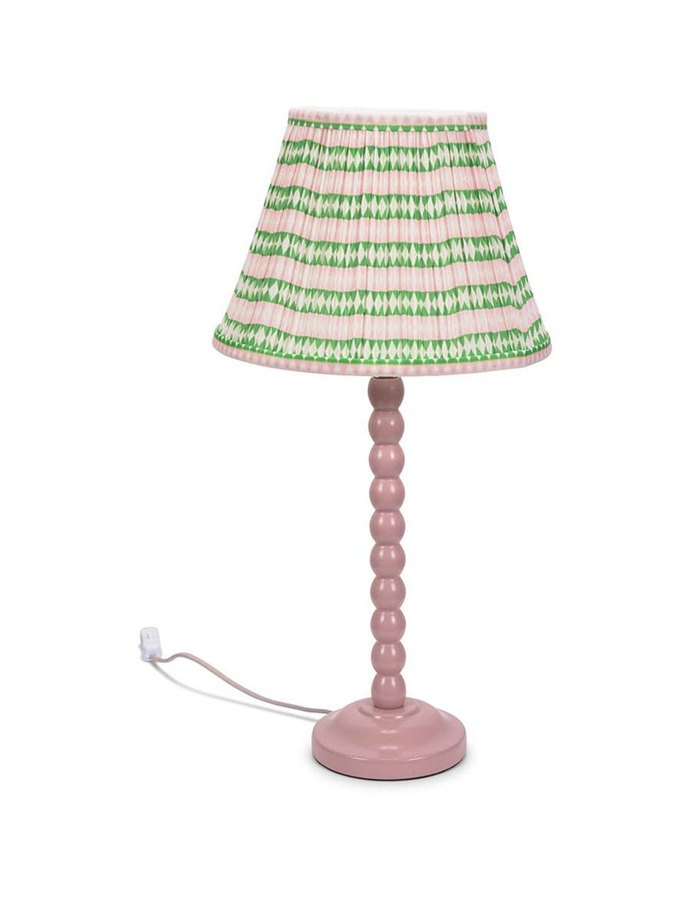 ValueLights Bobbles Painted Table Lamp with Shade