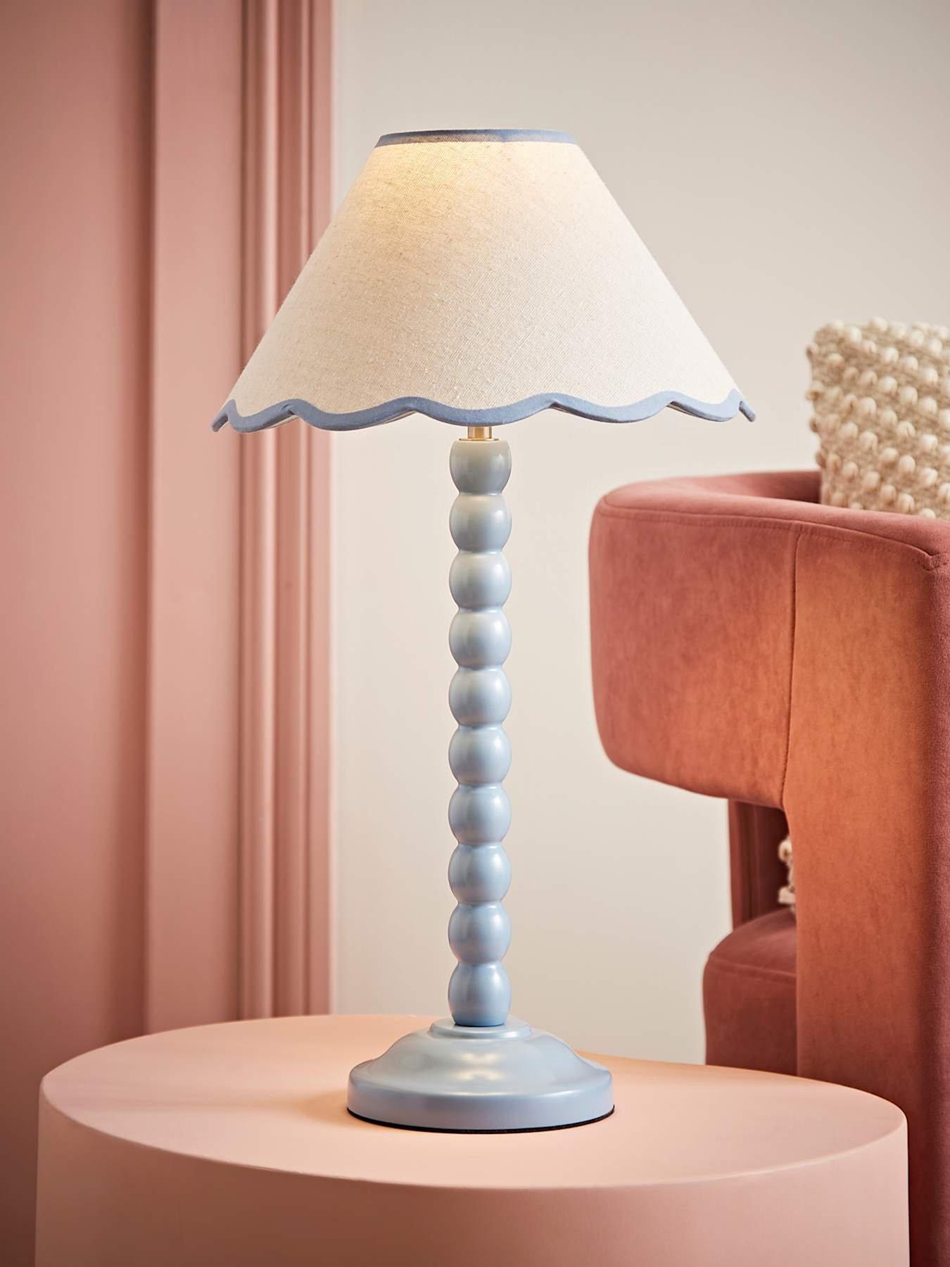ValueLights Bobbles Painted Table Lamp with Shade