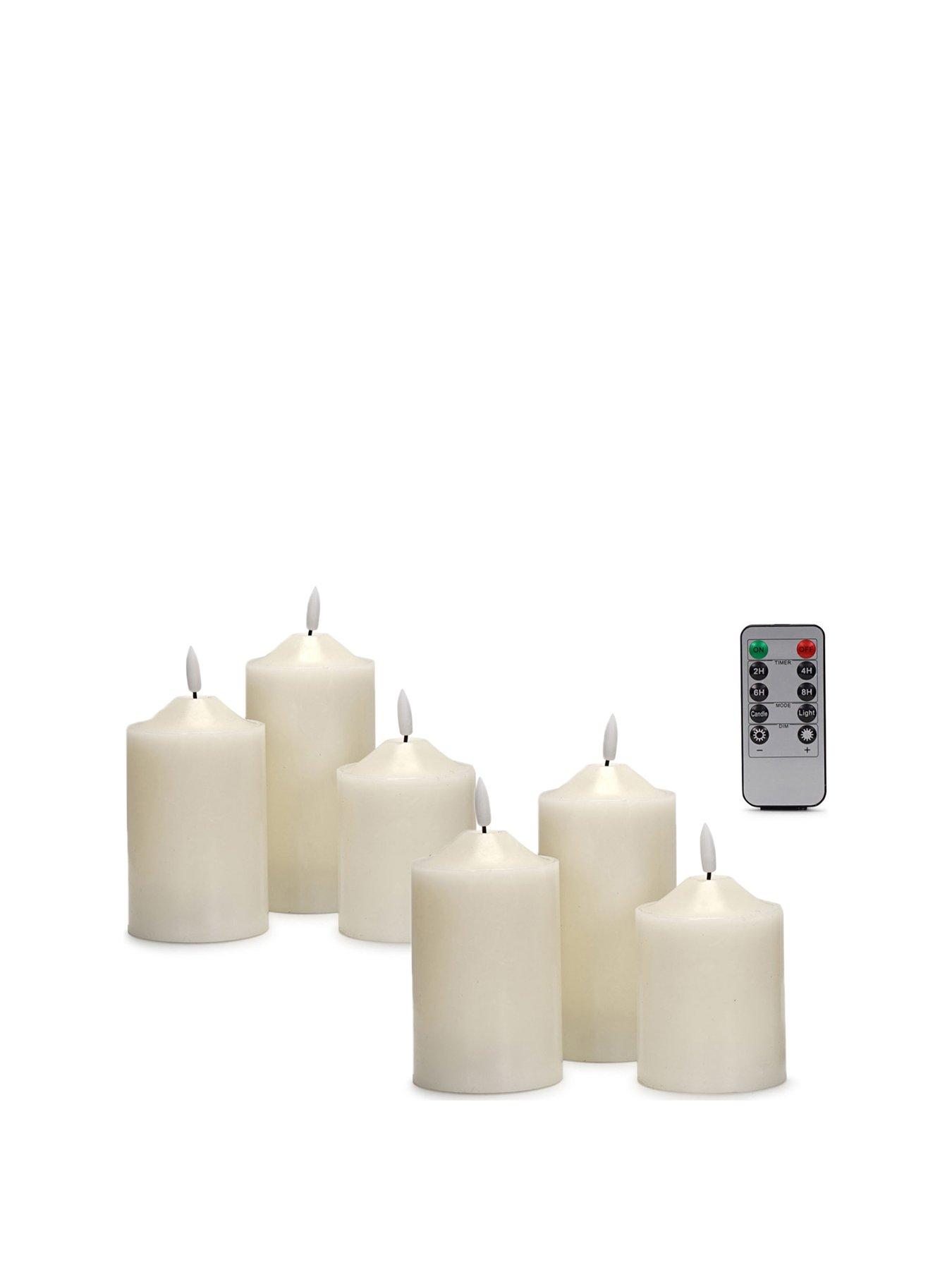 Image 2 of 7 of ValueLights Set Of 6 Led Flickering Candles With Remote Control