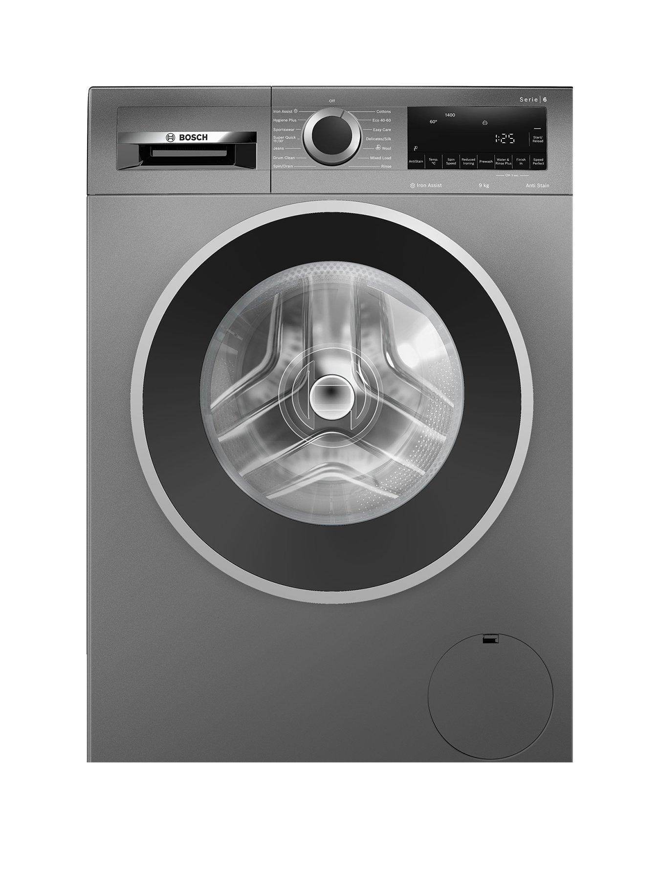 Bosch WGG244ZCGB Capacity 9kg, 1400rpm, Iron Assist, Anti Stain, Active Water Plus, Eco Silence Drive, SpeedPerfect, LED Display, Black door