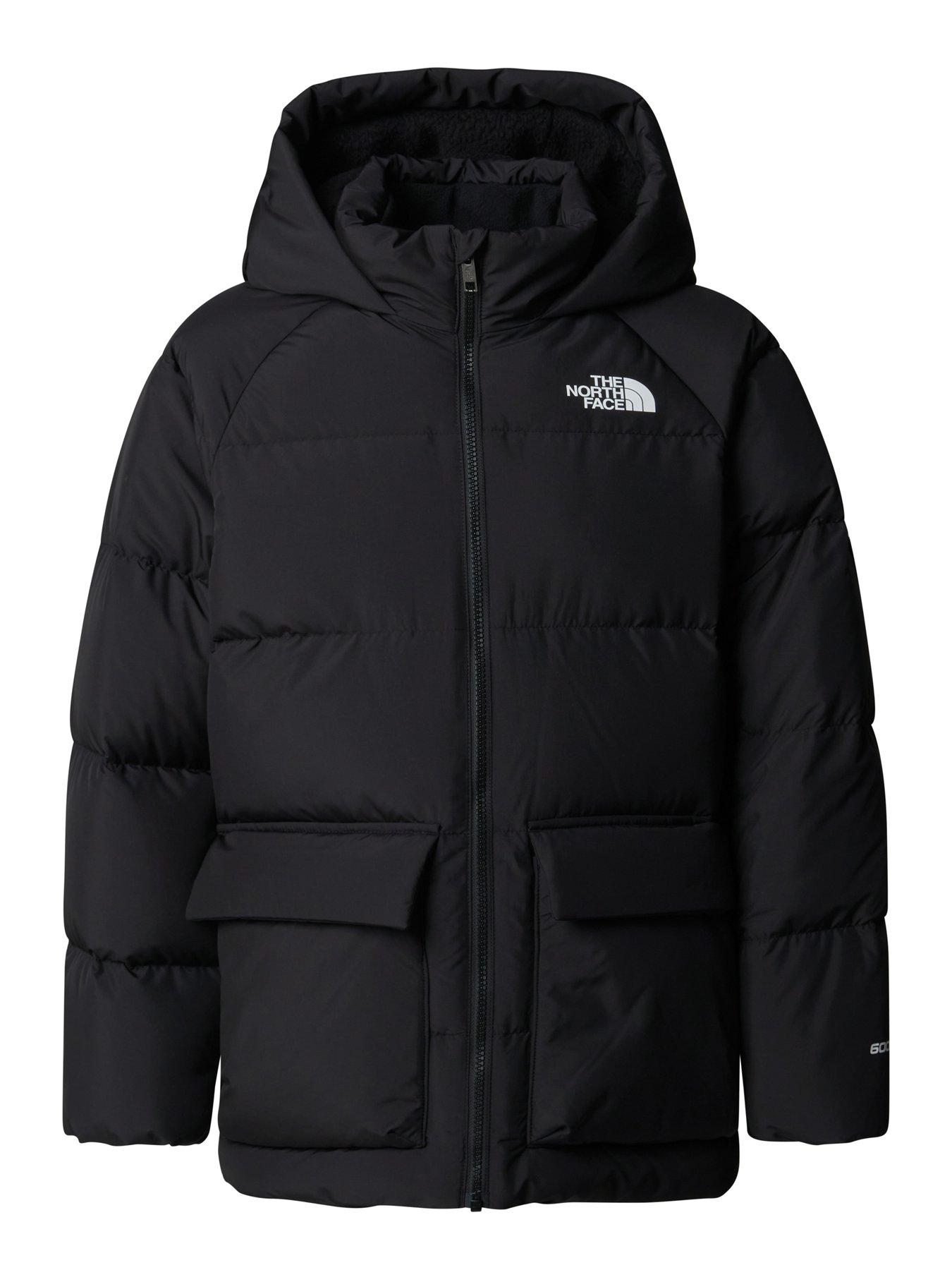 The North Face Teen Down Fleece Lined Short Parka - Black